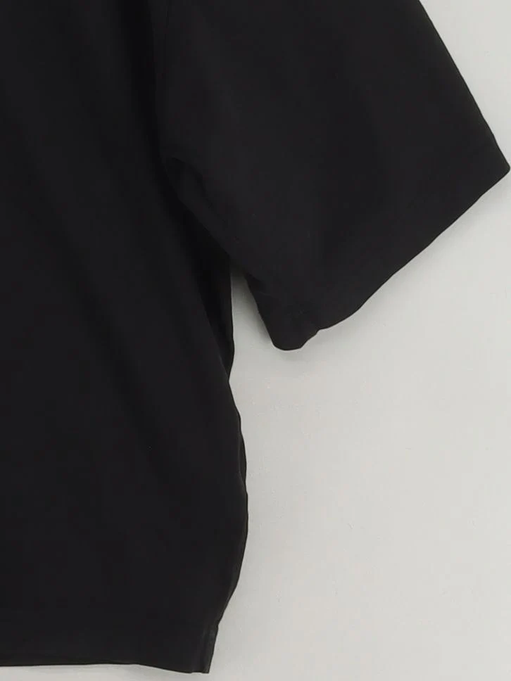 COS Women's Top S Black 100% Cotton Short Sleeve Crew Neck Basic - Image 4