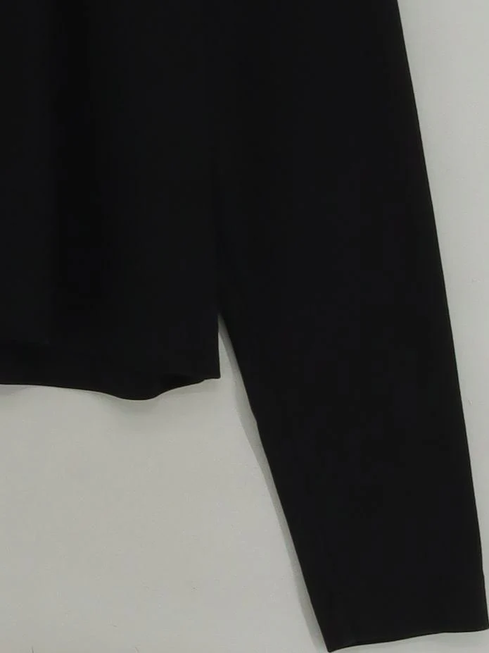 COS Women's Top S Black 100% Other Long Sleeve Crew Neck Basic - Image 4