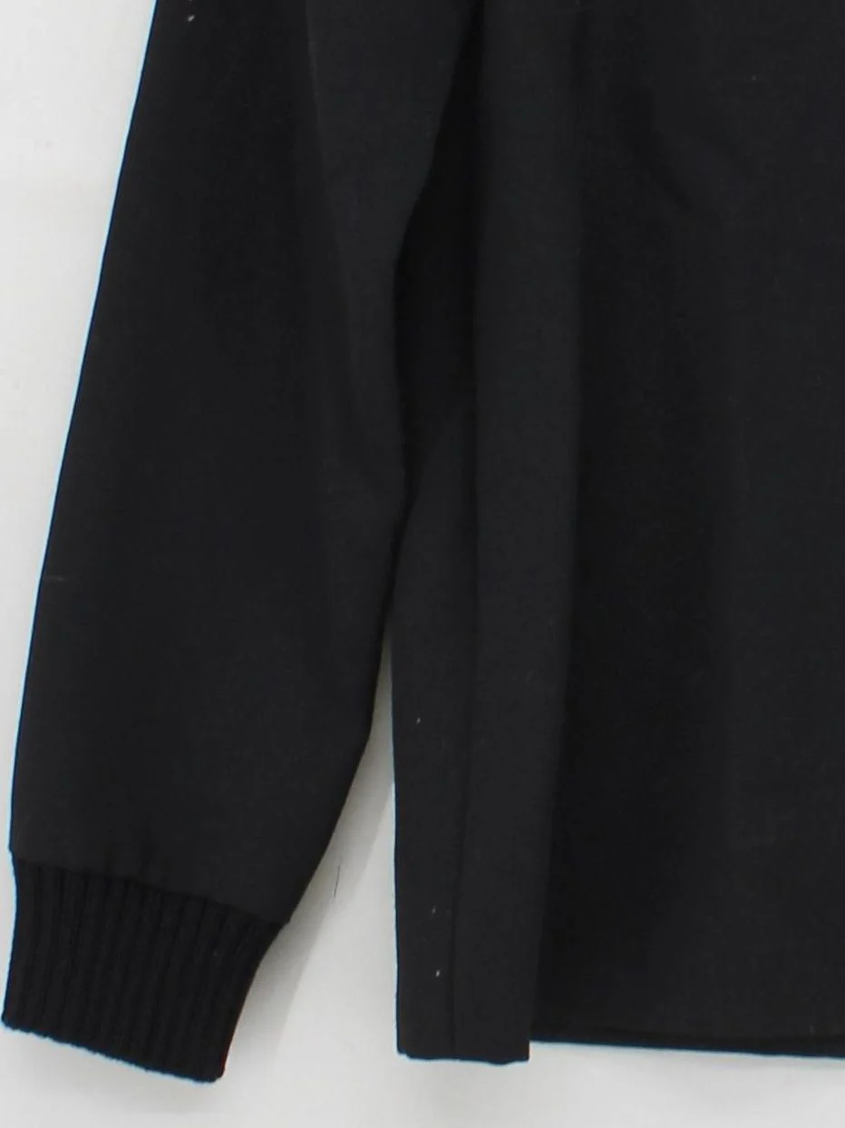 COS Women's Top S Black Polyester with Wool Long Sleeve Crew Neck Basic - Image 4
