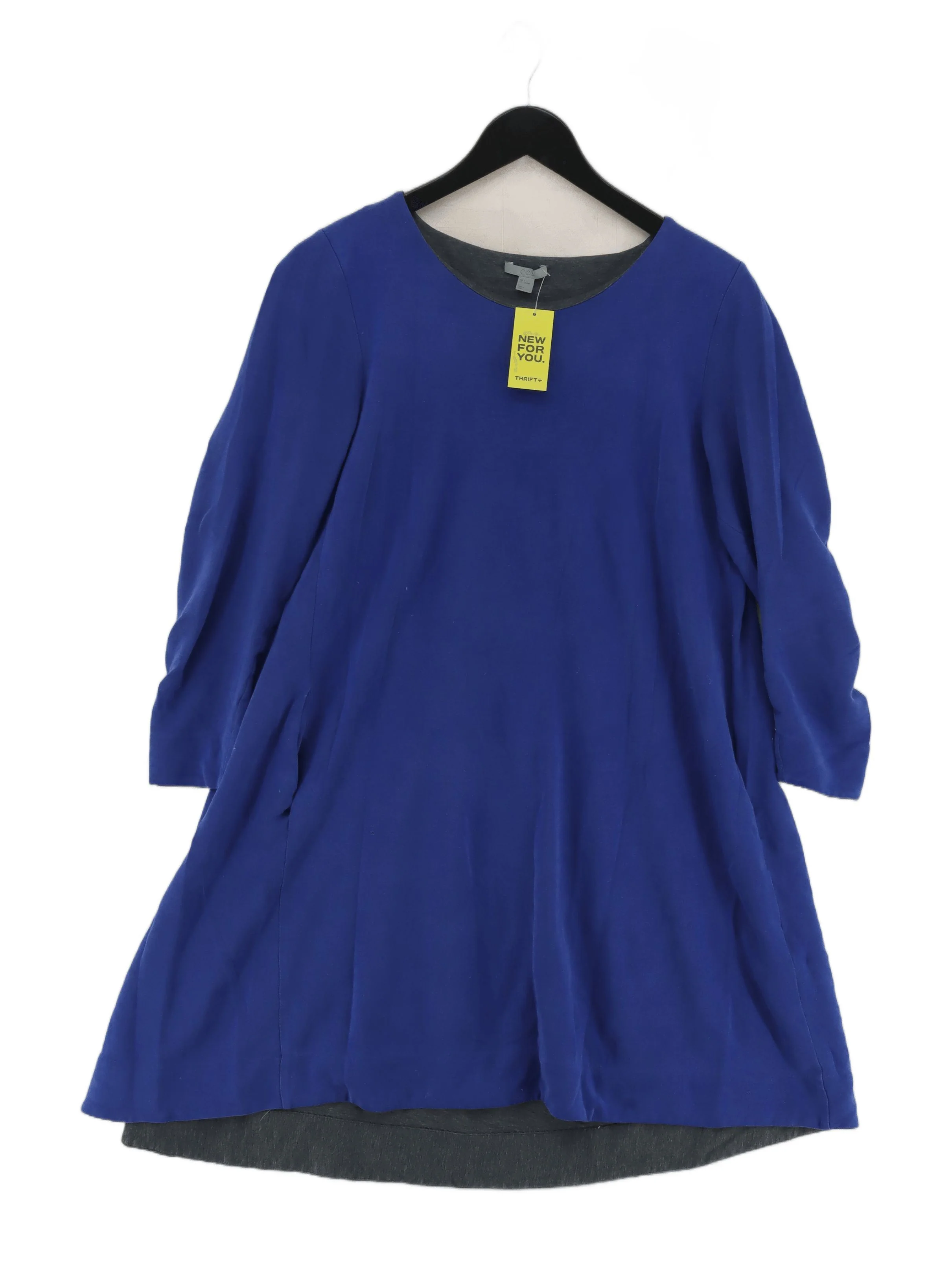 COS Women's Top S Blue Lyocell Modal with Cotton, Polyamide Tunic