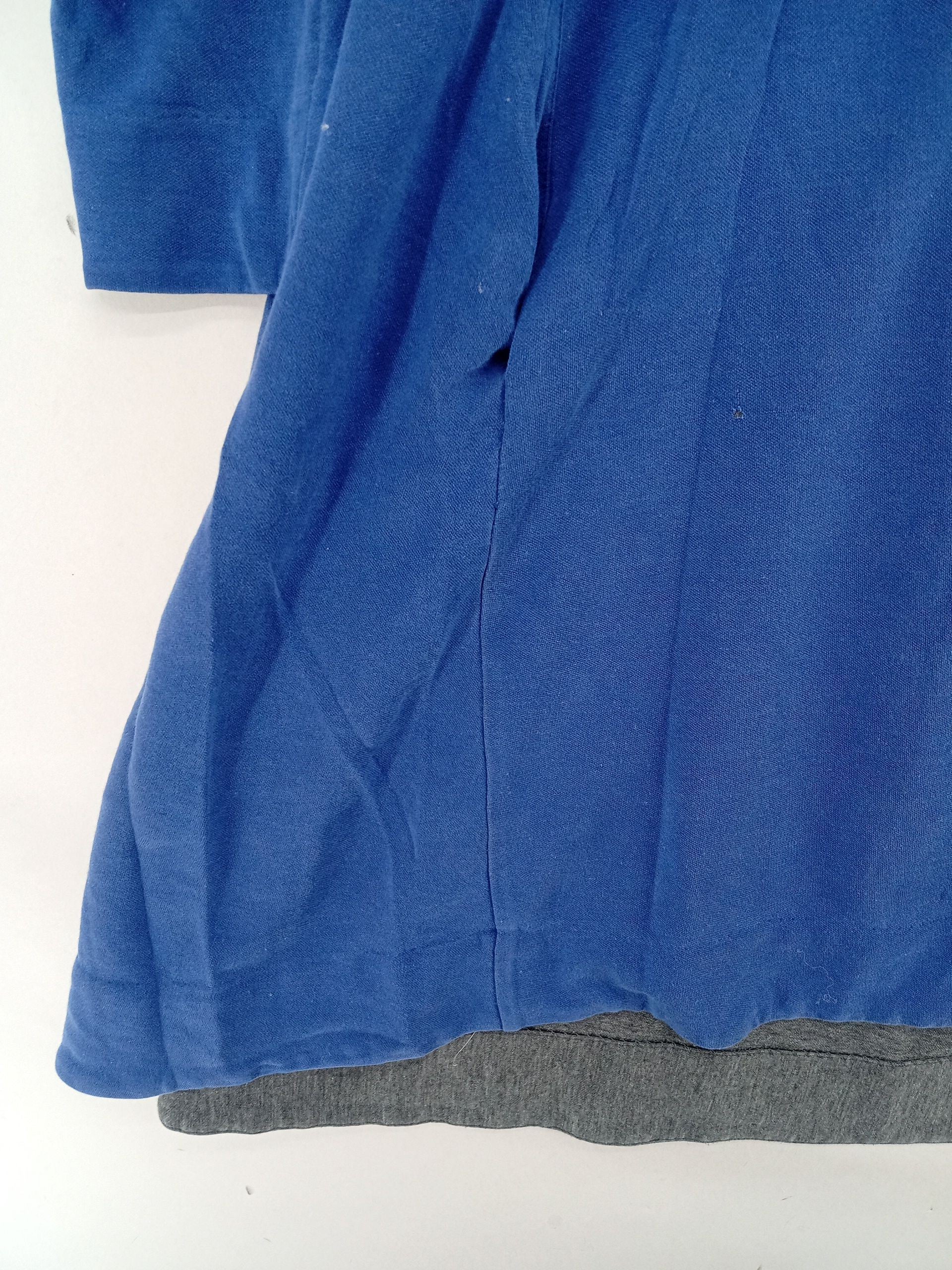 COS Women's Top S Blue Lyocell Modal with Cotton, Polyamide Tunic - Image 5