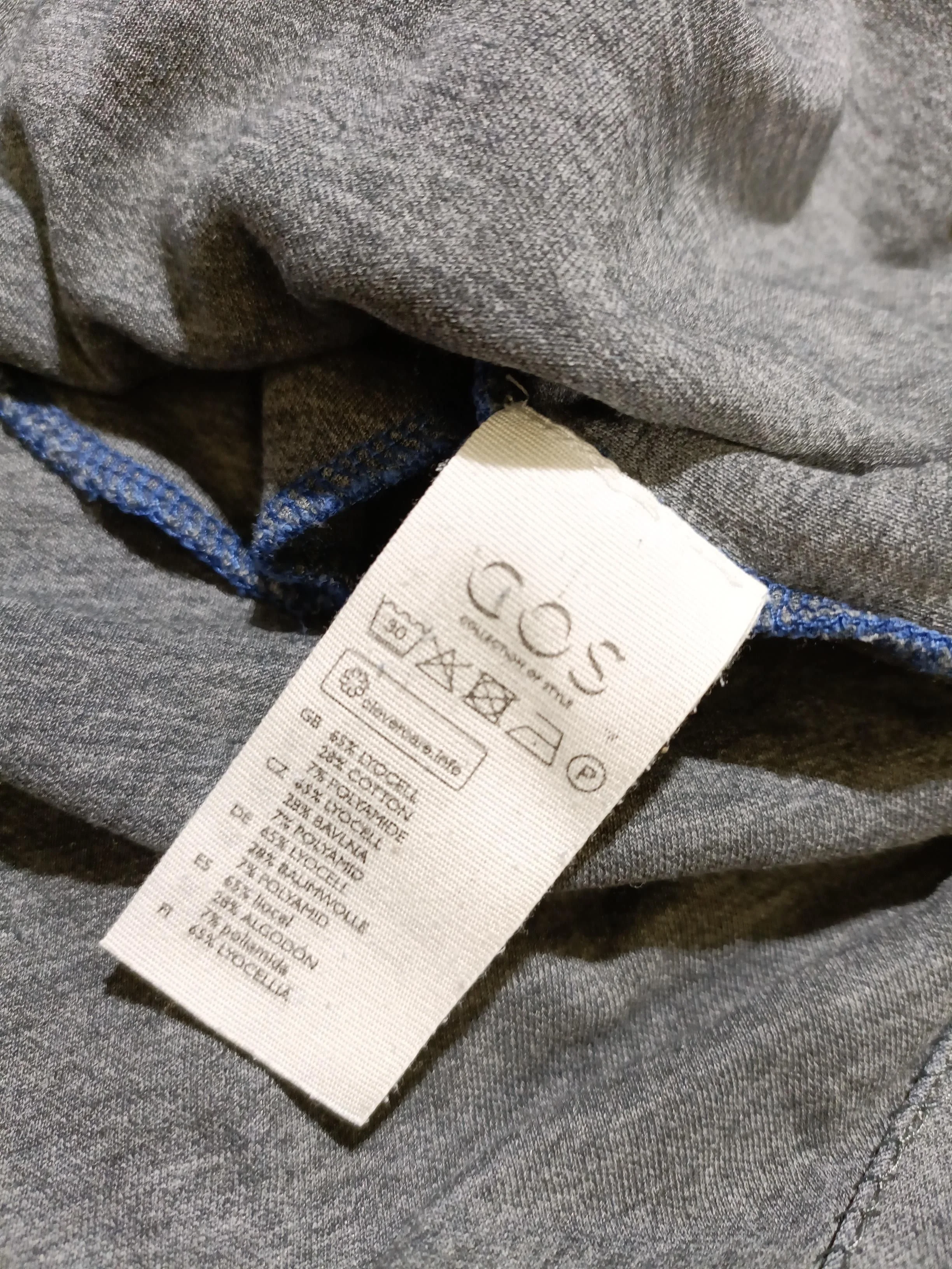 COS Women's Top S Blue Lyocell Modal with Cotton, Polyamide Tunic - Image 7