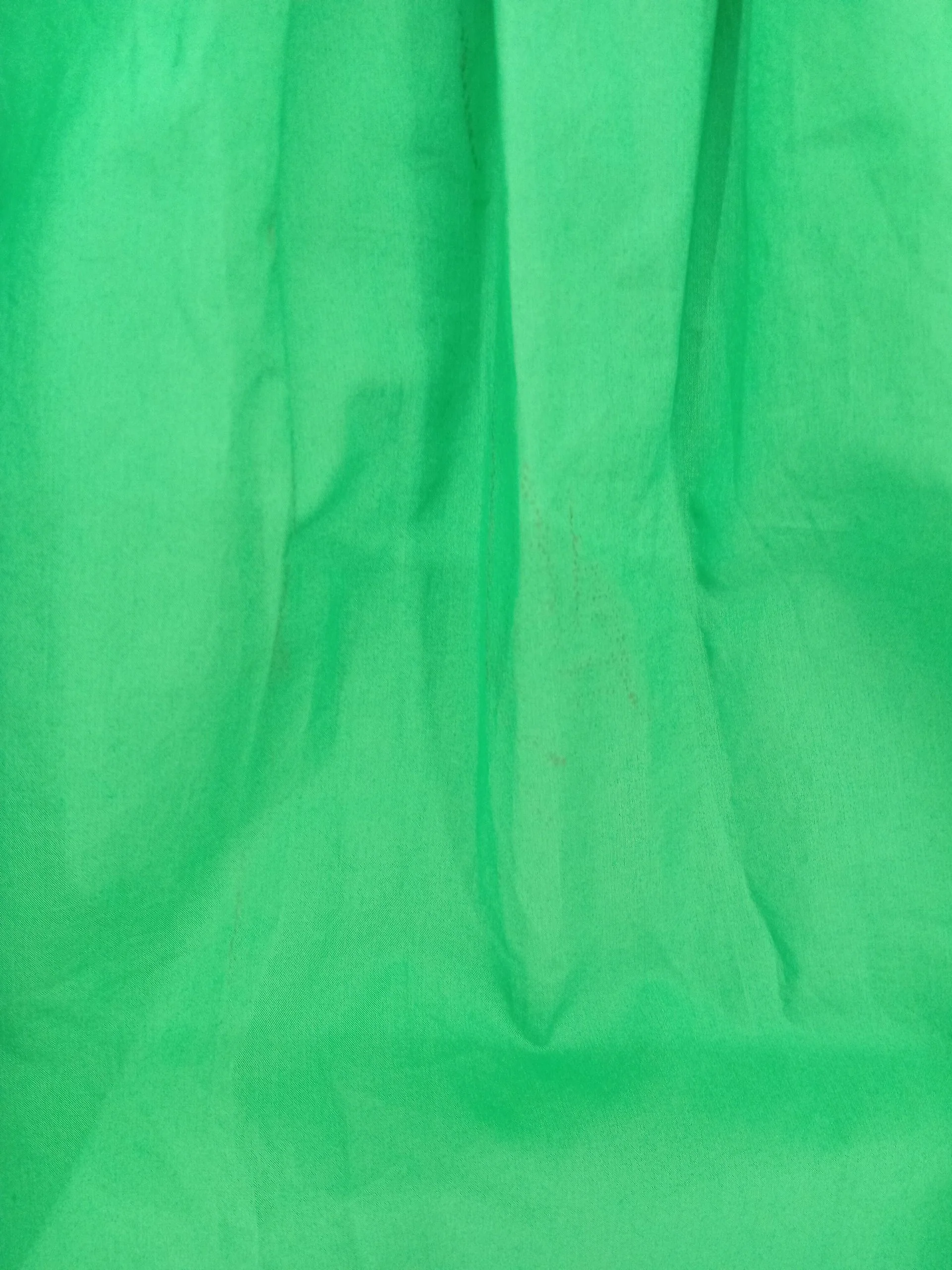 COS Women's Top S Green 100% Cotton Long Sleeve High Neck Basic - Image 5
