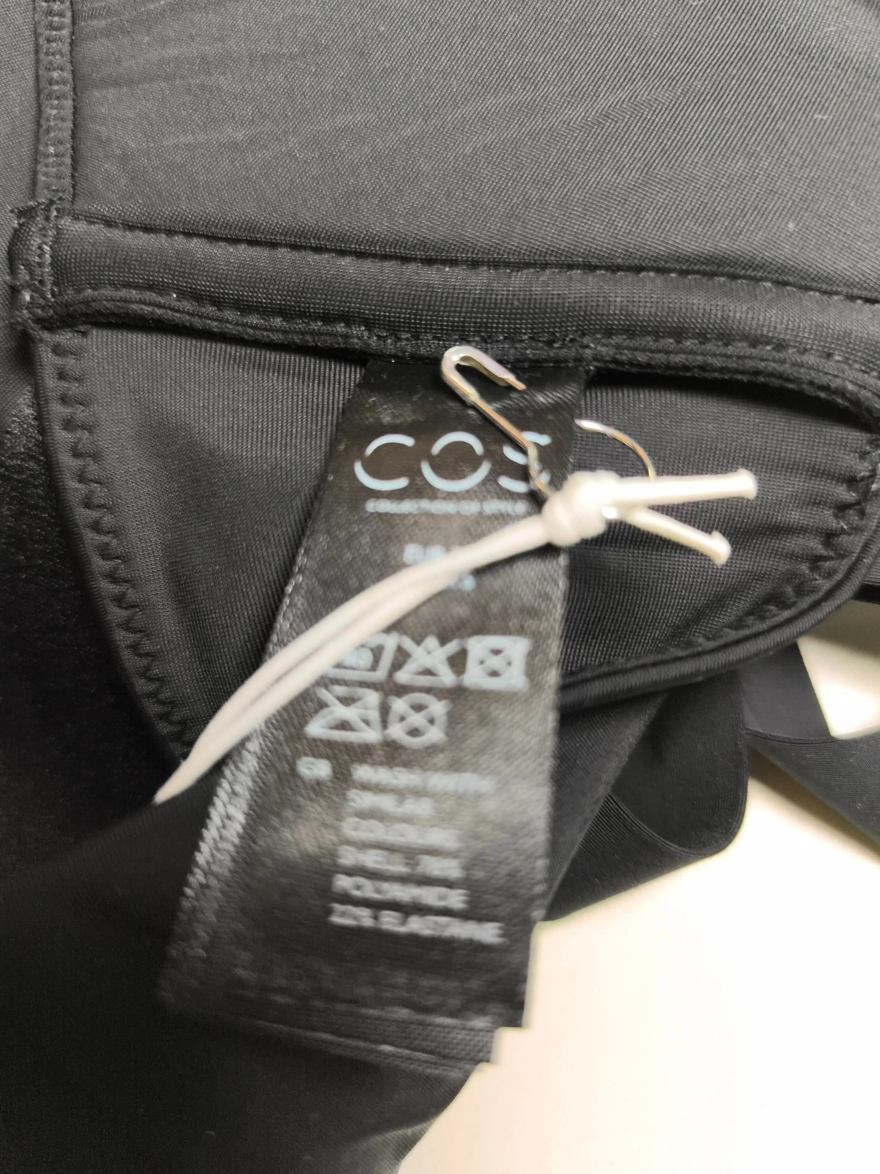 COS Women's Top UK 10 Black Polyamide with Elastane Cropped New with tags - Image 5