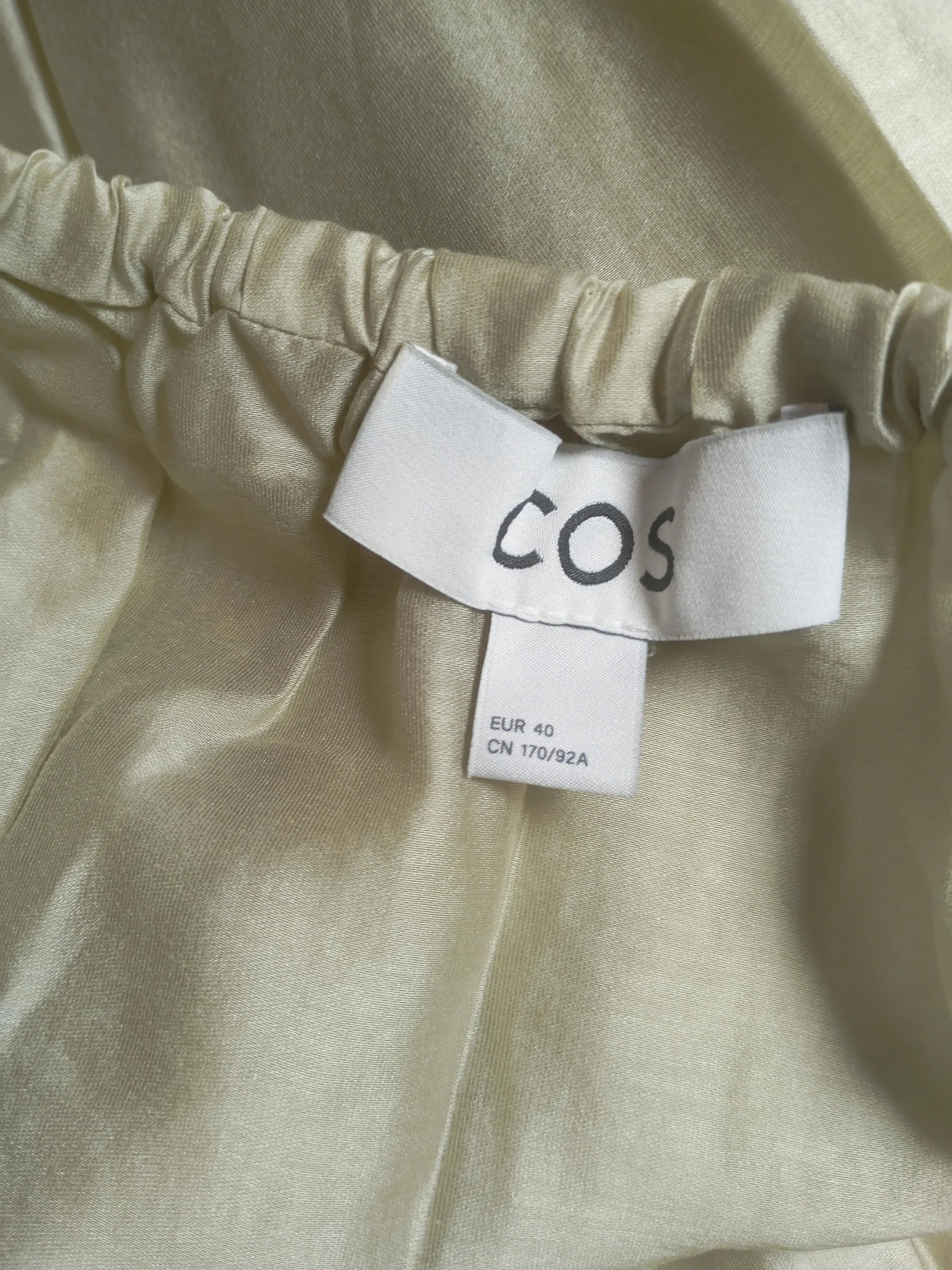 COS Women's Top UK 12 Green Lyocell Modal with Polyester Basic - Image 5