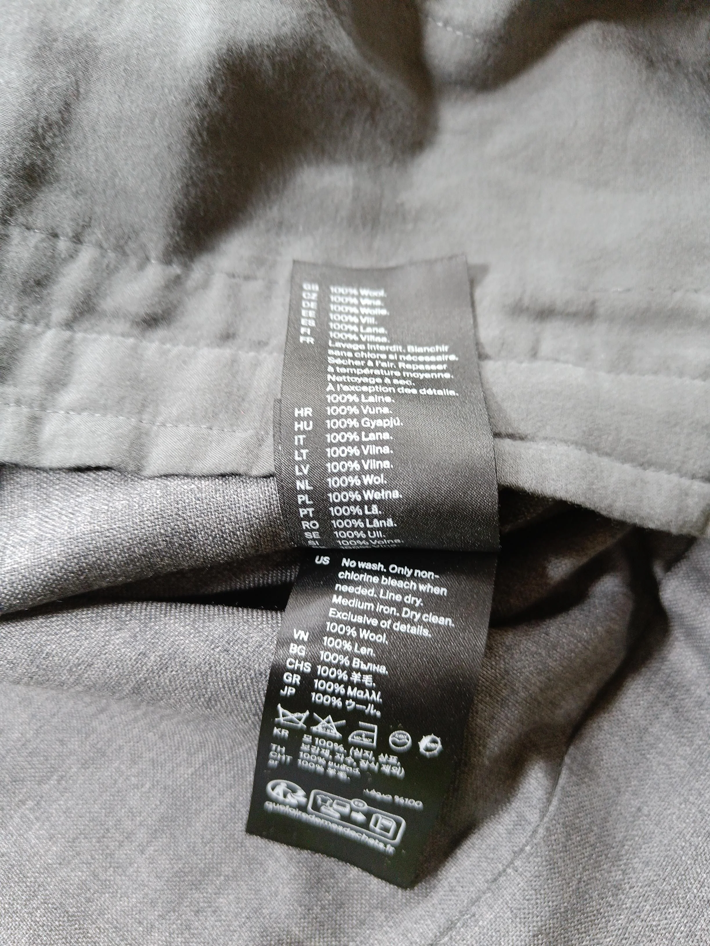 COS Women's Top XL Grey 100% Wool Long Sleeve Round Neck Basic New with tags - Image 6