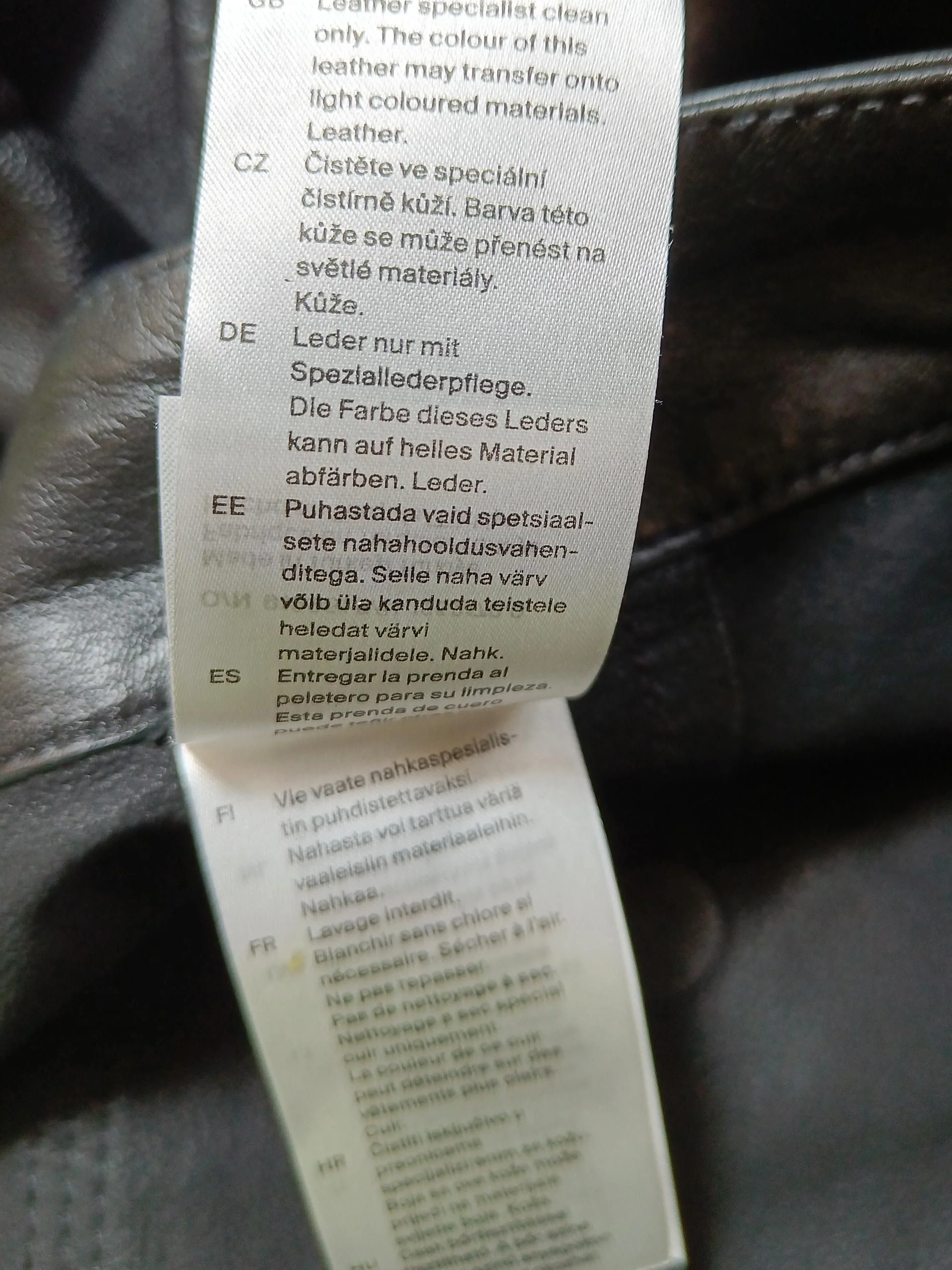 COS Women's Trousers M Black 100% Leather Wide-Leg Chino - Image 7