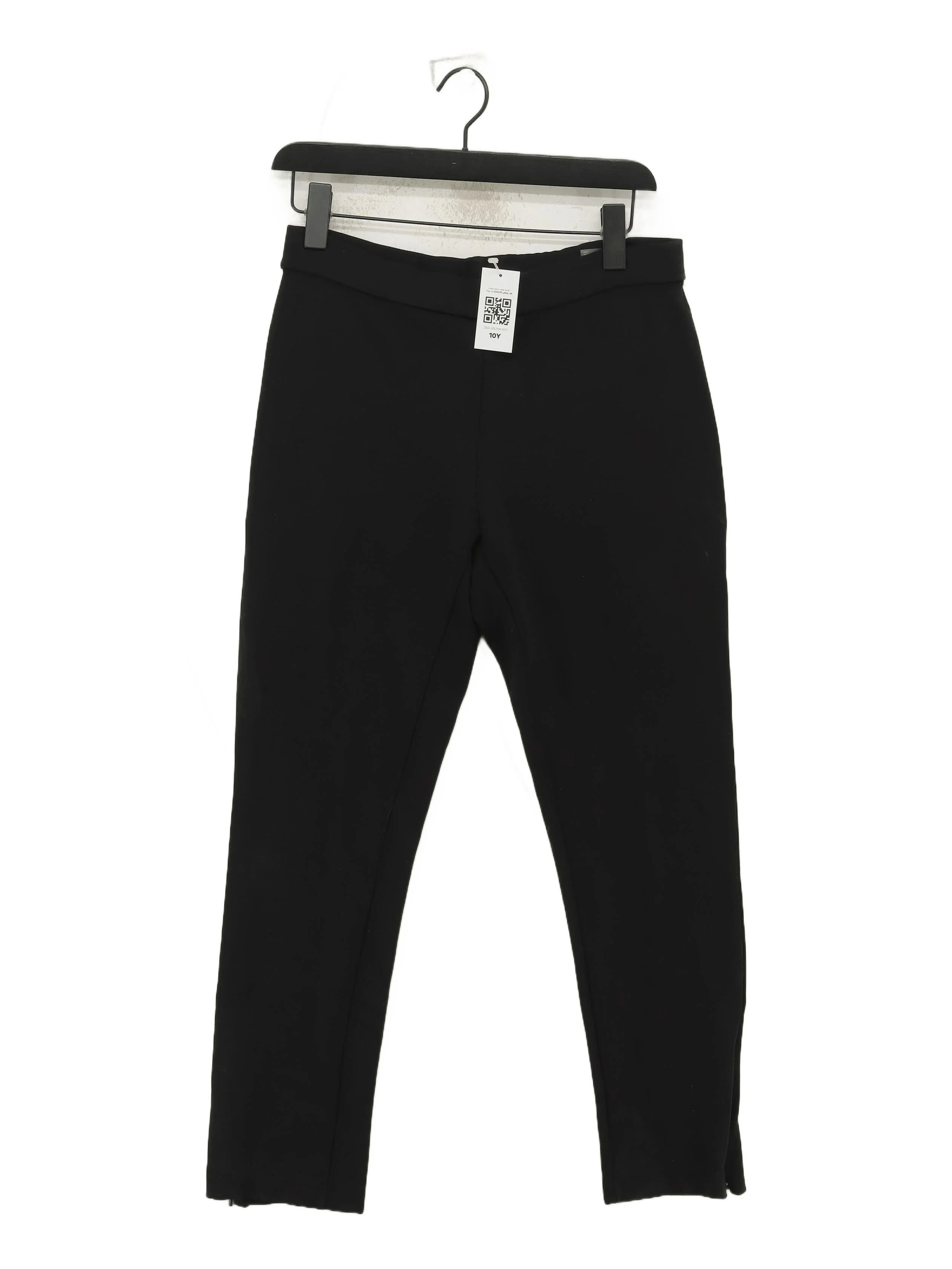 COS Women's Trousers M Black Lyocell Modal with Polyamide, Elastane Cropped