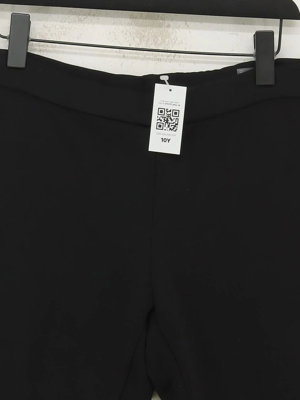 COS Women's Trousers M Black Lyocell Modal with Polyamide, Elastane Cropped - Image 3