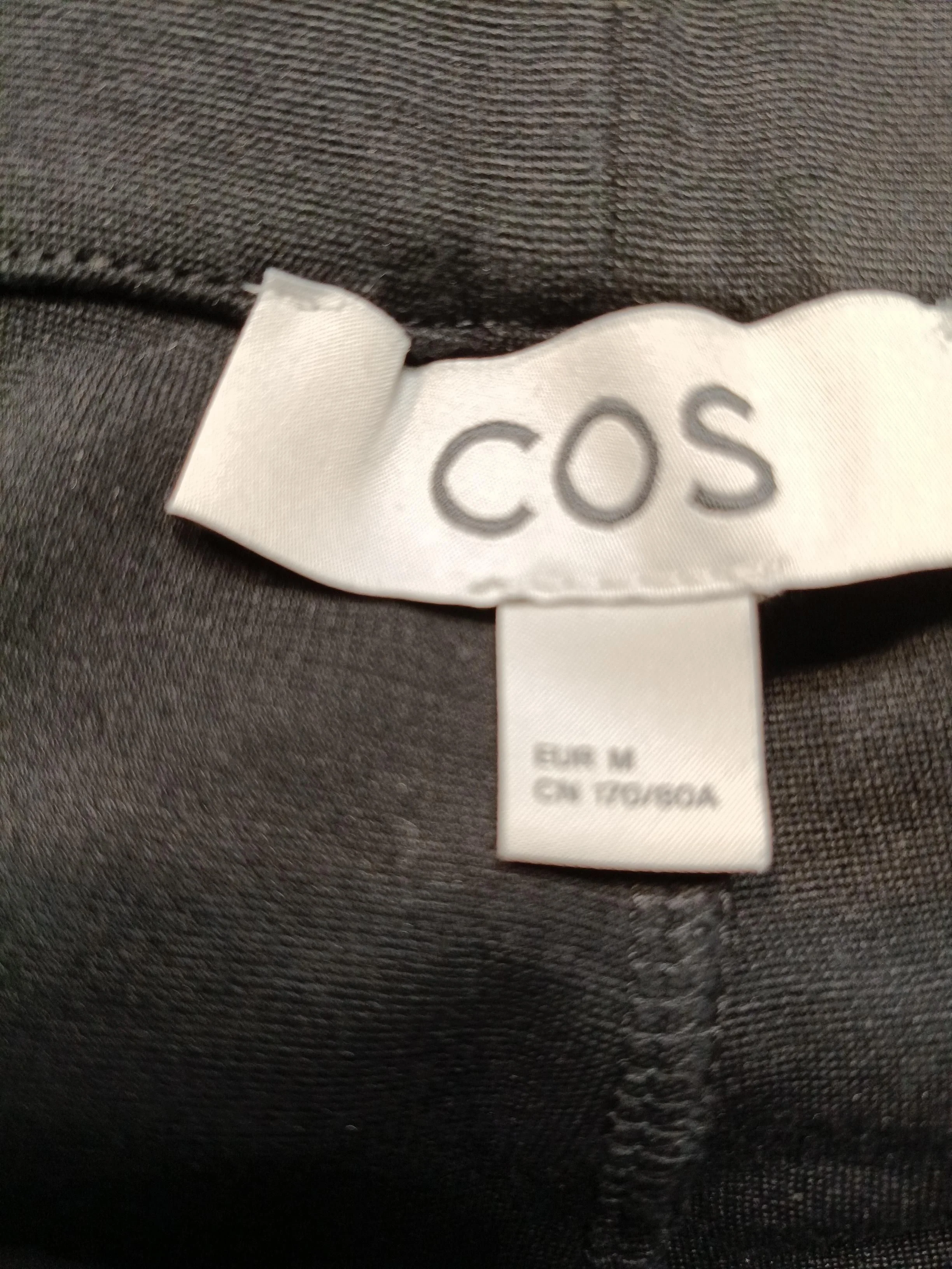 COS Women's Trousers M Black Lyocell Modal with Polyamide, Elastane Cropped - Image 6