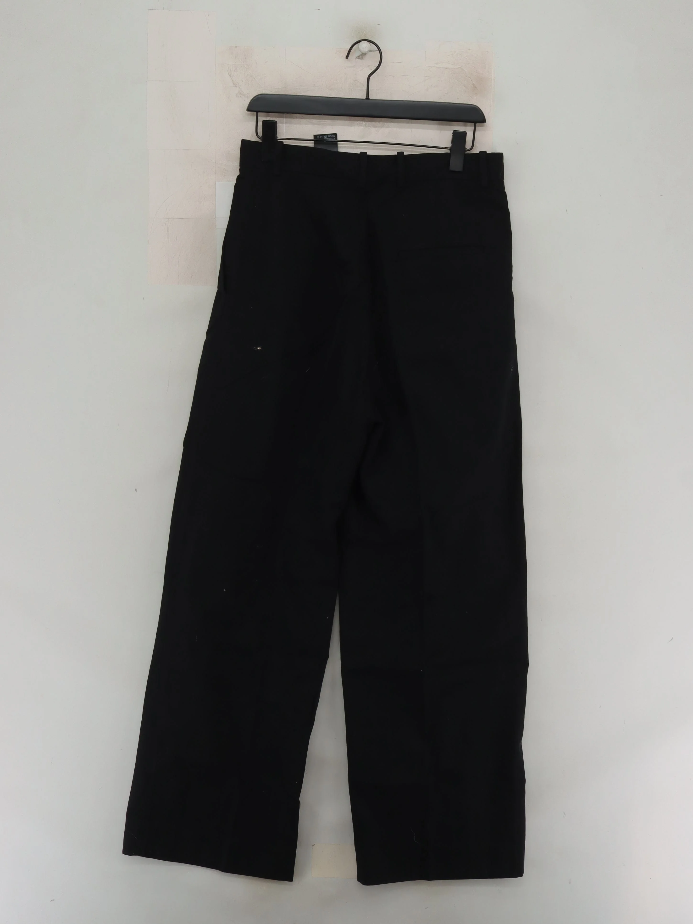 COS Women's Trousers UK 10 Black 100% Cotton Wide-Leg Capri - Image 2
