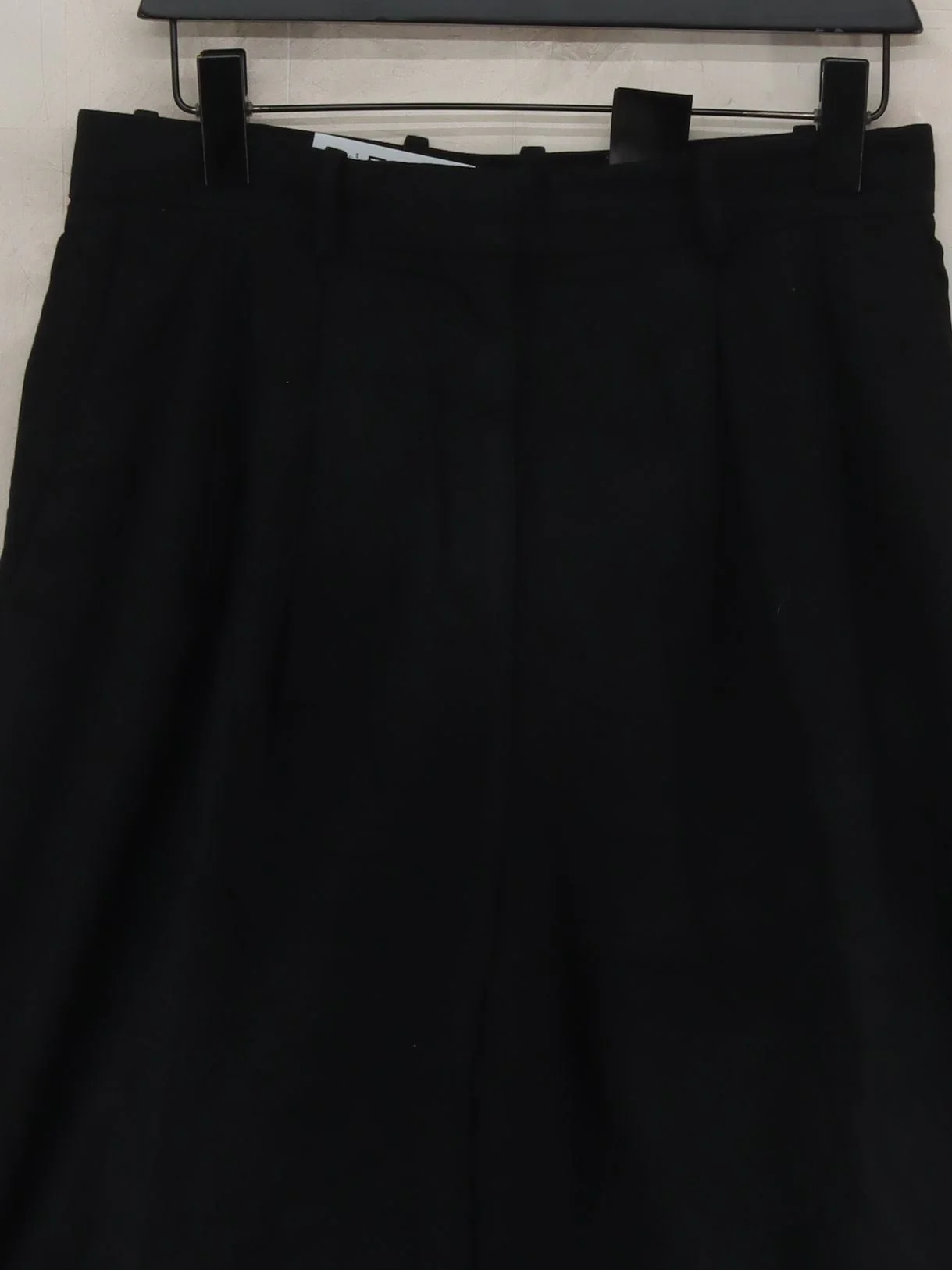 COS Women's Trousers UK 10 Black 100% Cotton Wide-Leg Capri - Image 3