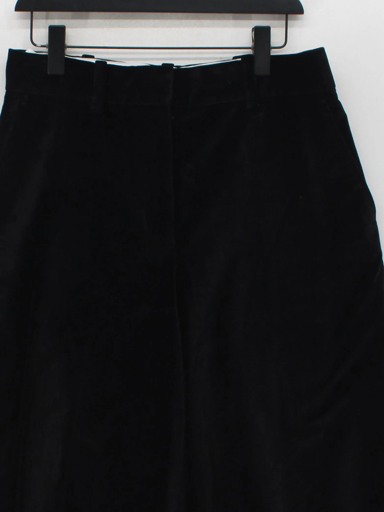 COS Women's Trousers UK 10 Black Cotton with Elastane Wide-Leg Chino - Image 3