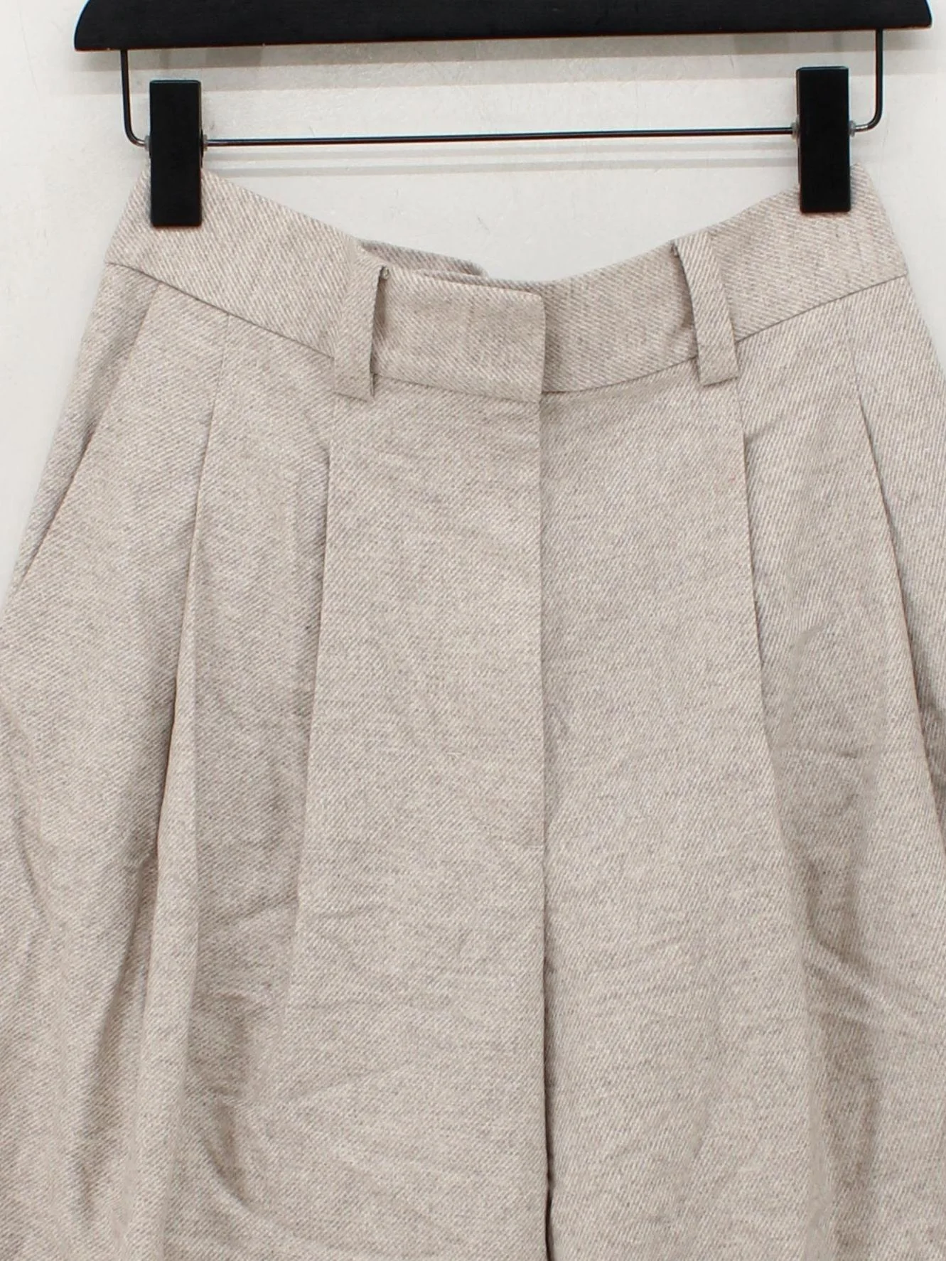 COS Women's Trousers UK 10 Cream 100% Other Wide-Leg Cropped New with tags - Image 3