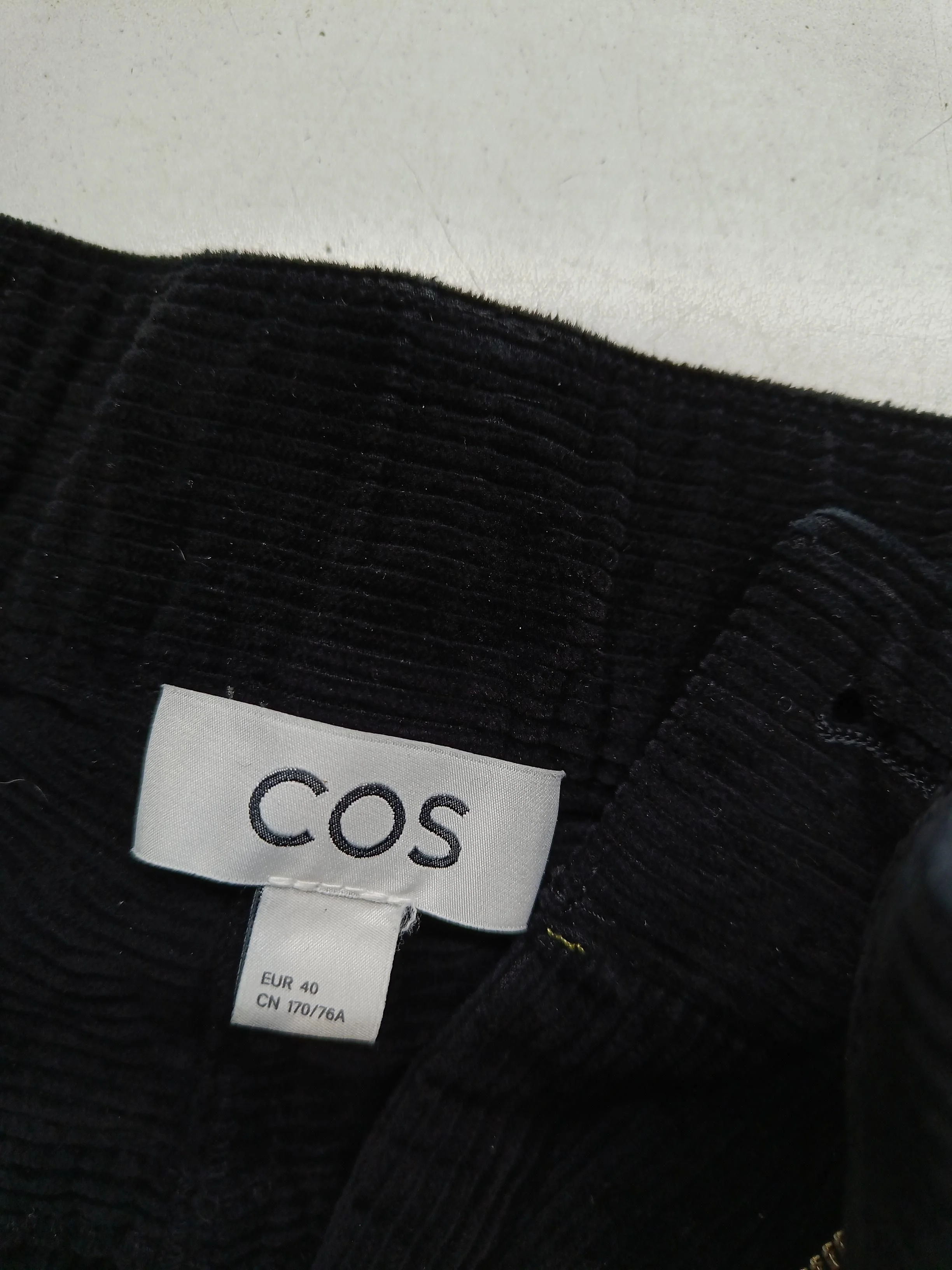 COS Women's Trousers UK 12 Black 100% Cotton Wide-Leg Chino - Image 6