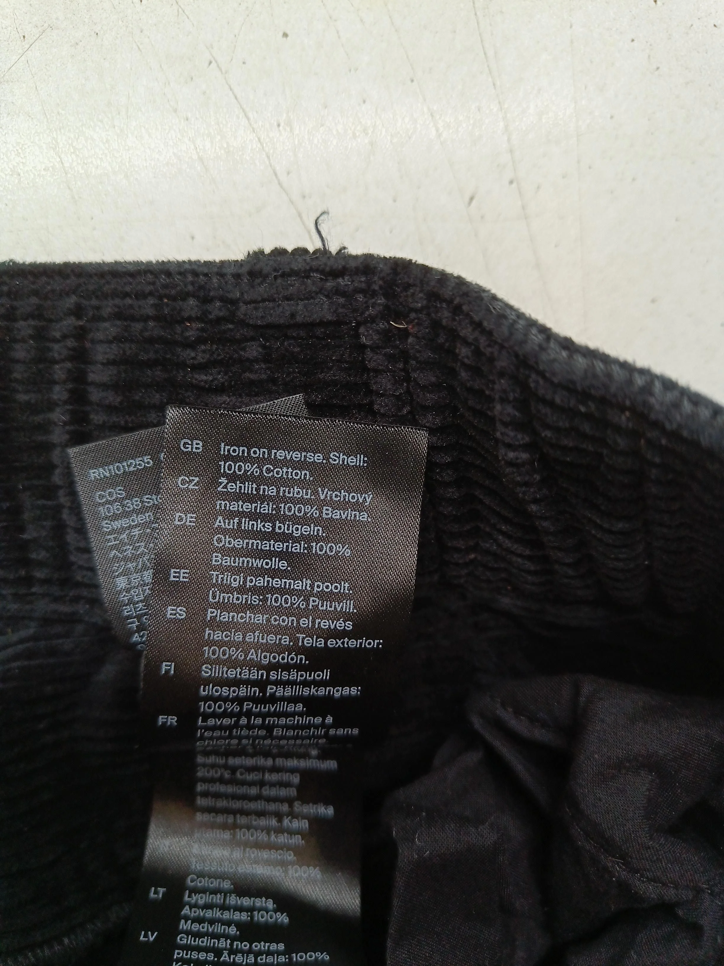 COS Women's Trousers UK 12 Black 100% Cotton Wide-Leg Chino - Image 7