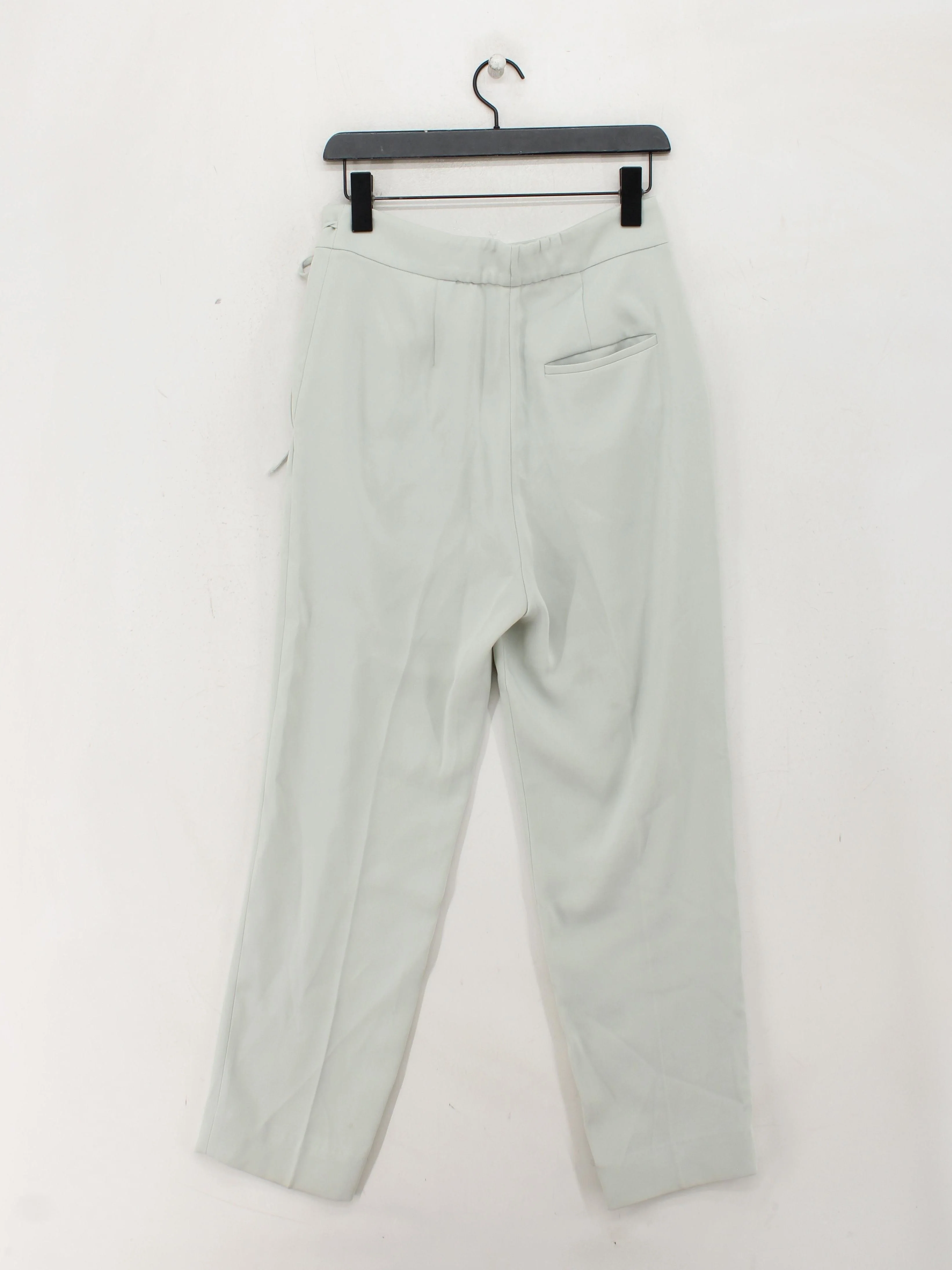 COS Women's Trousers UK 12 Green Polyester with Cotton Tapered Chino - Image 2