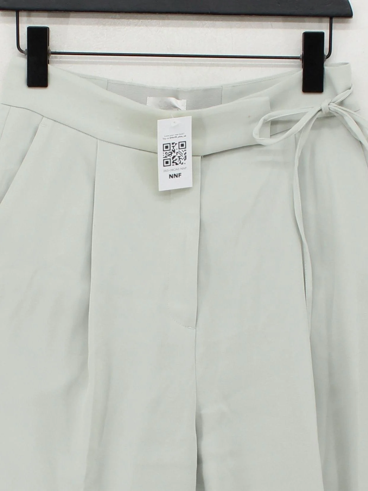 COS Women's Trousers UK 12 Green Polyester with Cotton Tapered Chino - Image 3
