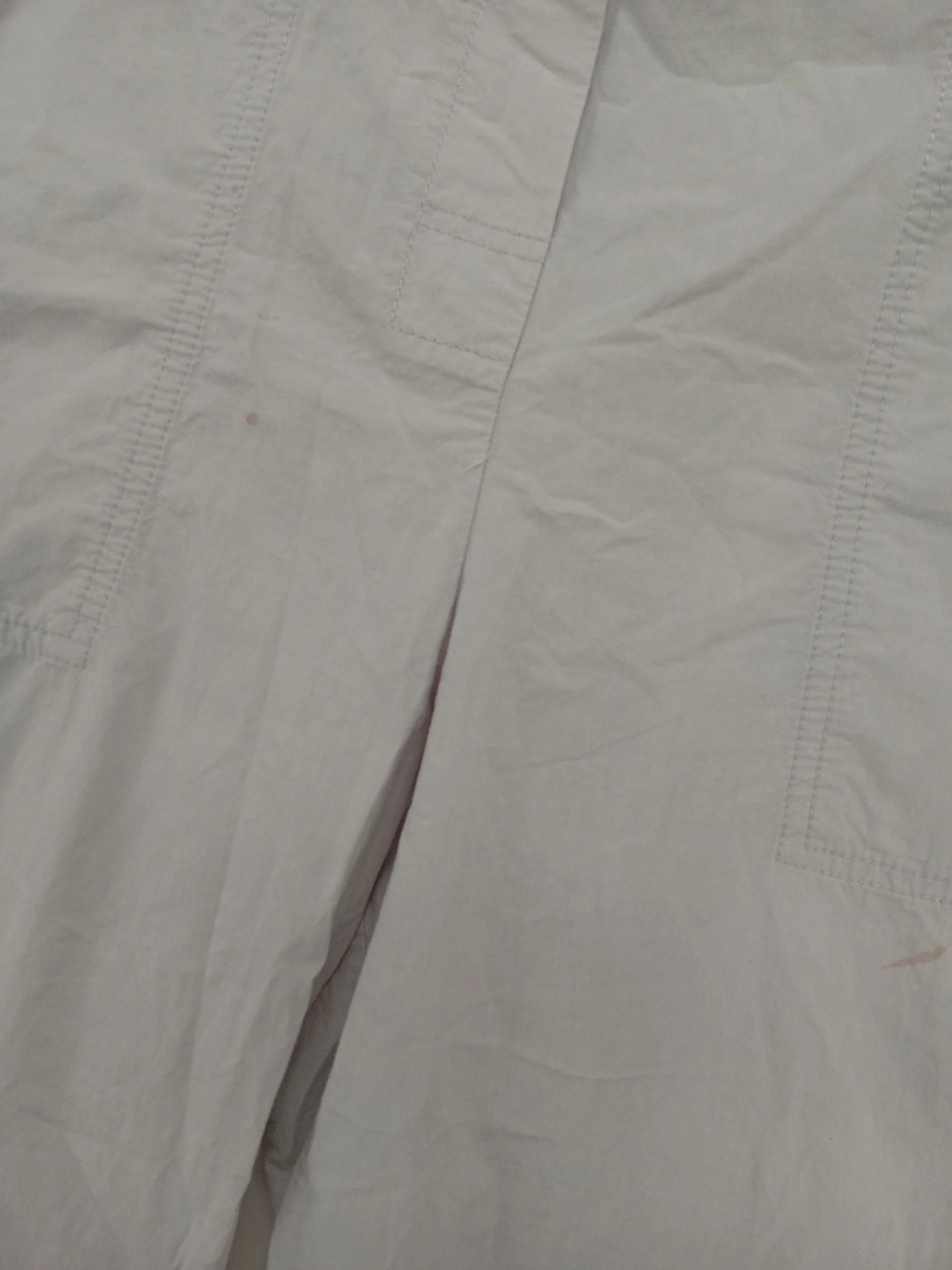 COS Women's Trousers UK 12 Grey 100% Cotton Wide-Leg Cropped - Image 5
