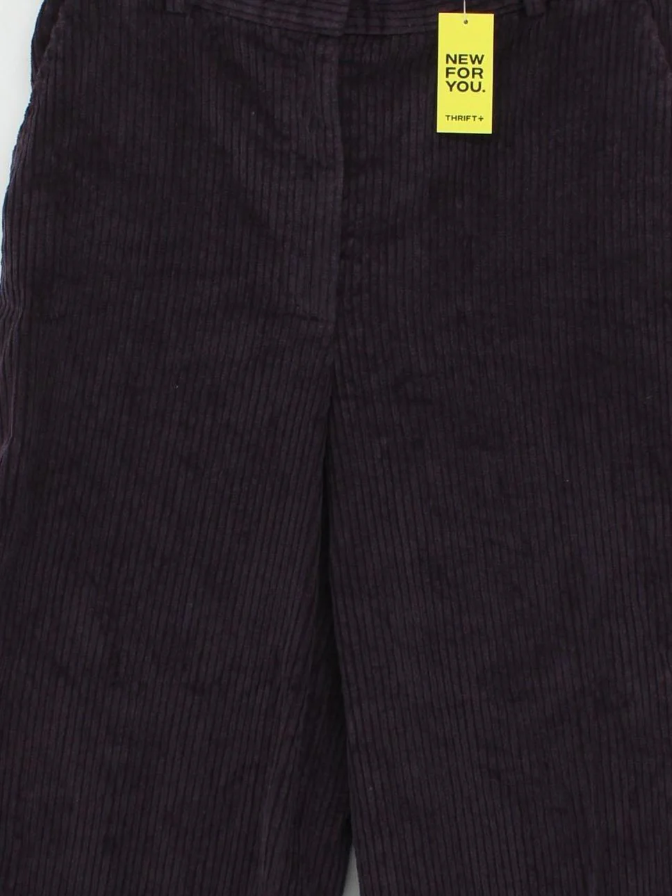 COS Women's Trousers UK 12 Purple Cotton with Polyester Wide-Leg Sweatpants - Image 3