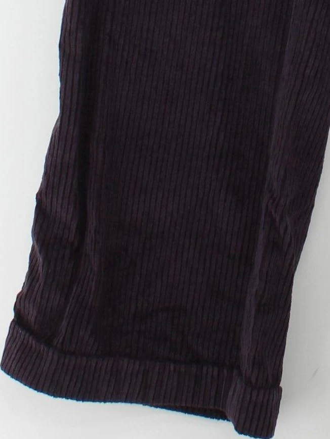 COS Women's Trousers UK 12 Purple Cotton with Polyester Wide-Leg Sweatpants - Image 4