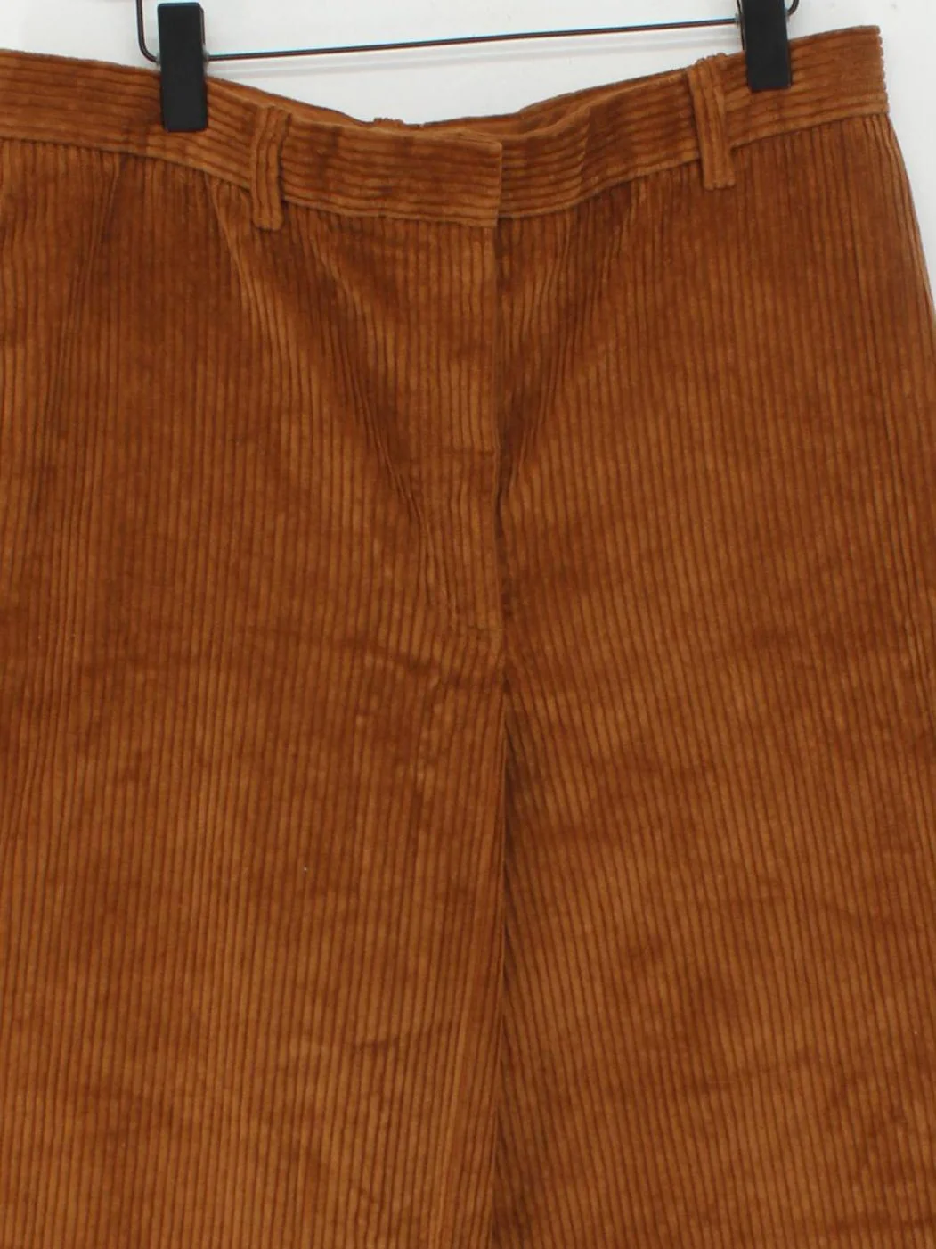 COS Women's Trousers UK 16 Brown Cotton with Polyester Wide-Leg Chino - Image 3