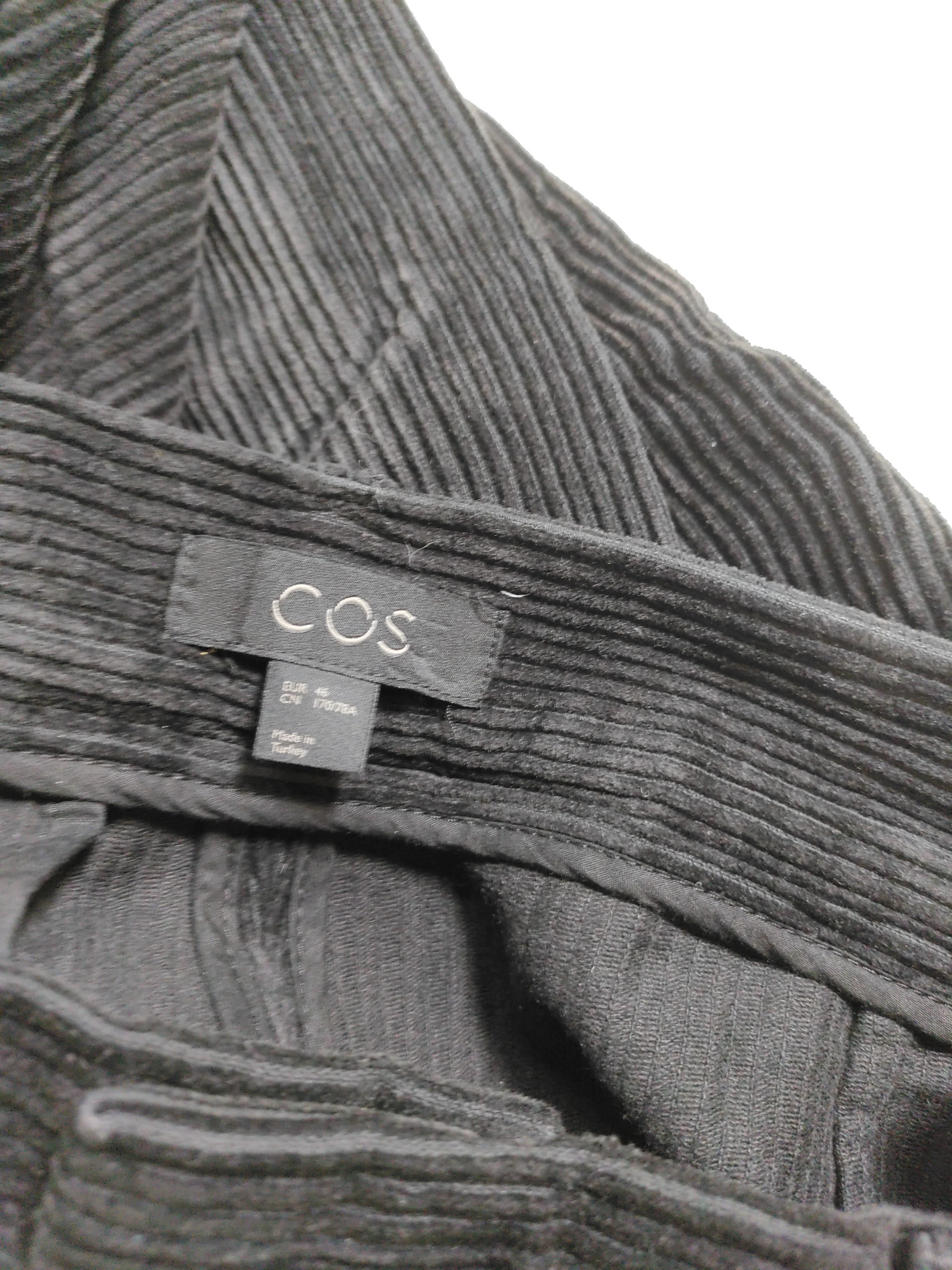 COS Women's Trousers UK 18 Black 100% Cotton Straight Chino - Image 6