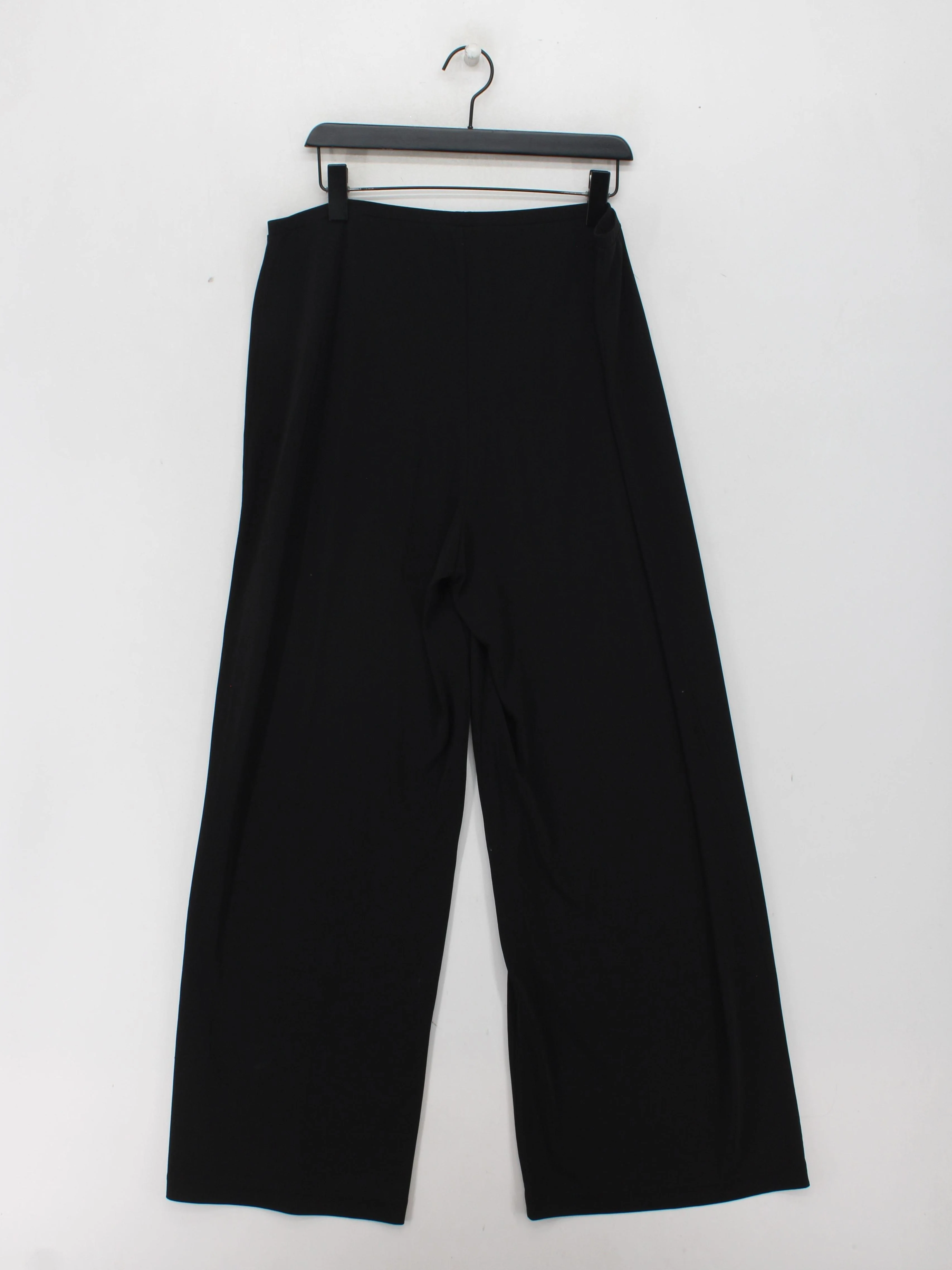COS Women's Trousers UK 20 Black Viscose with Polyester, Elastane Sweatpants - Image 2