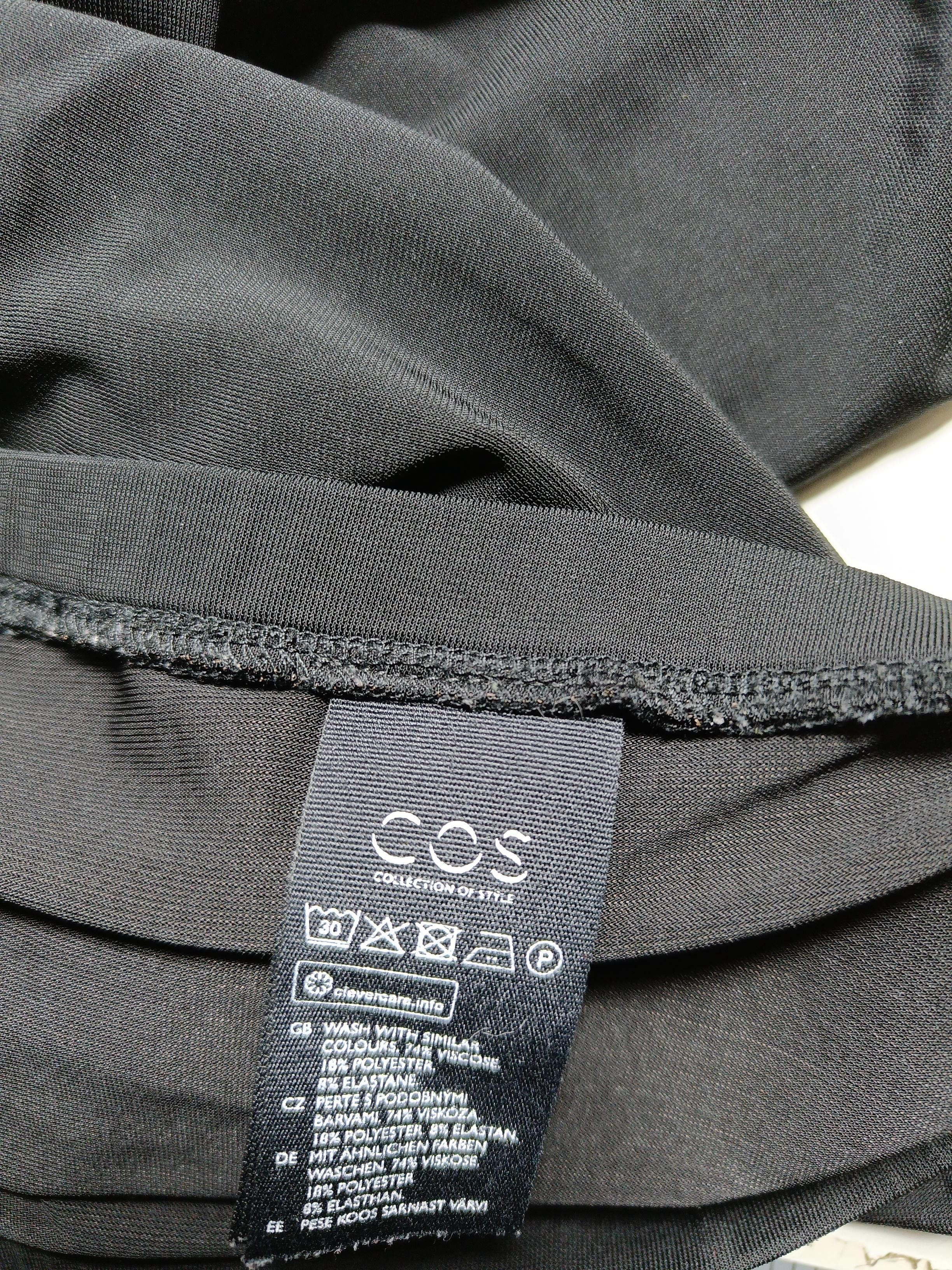 COS Women's Trousers UK 20 Black Viscose with Polyester, Elastane Sweatpants - Image 5
