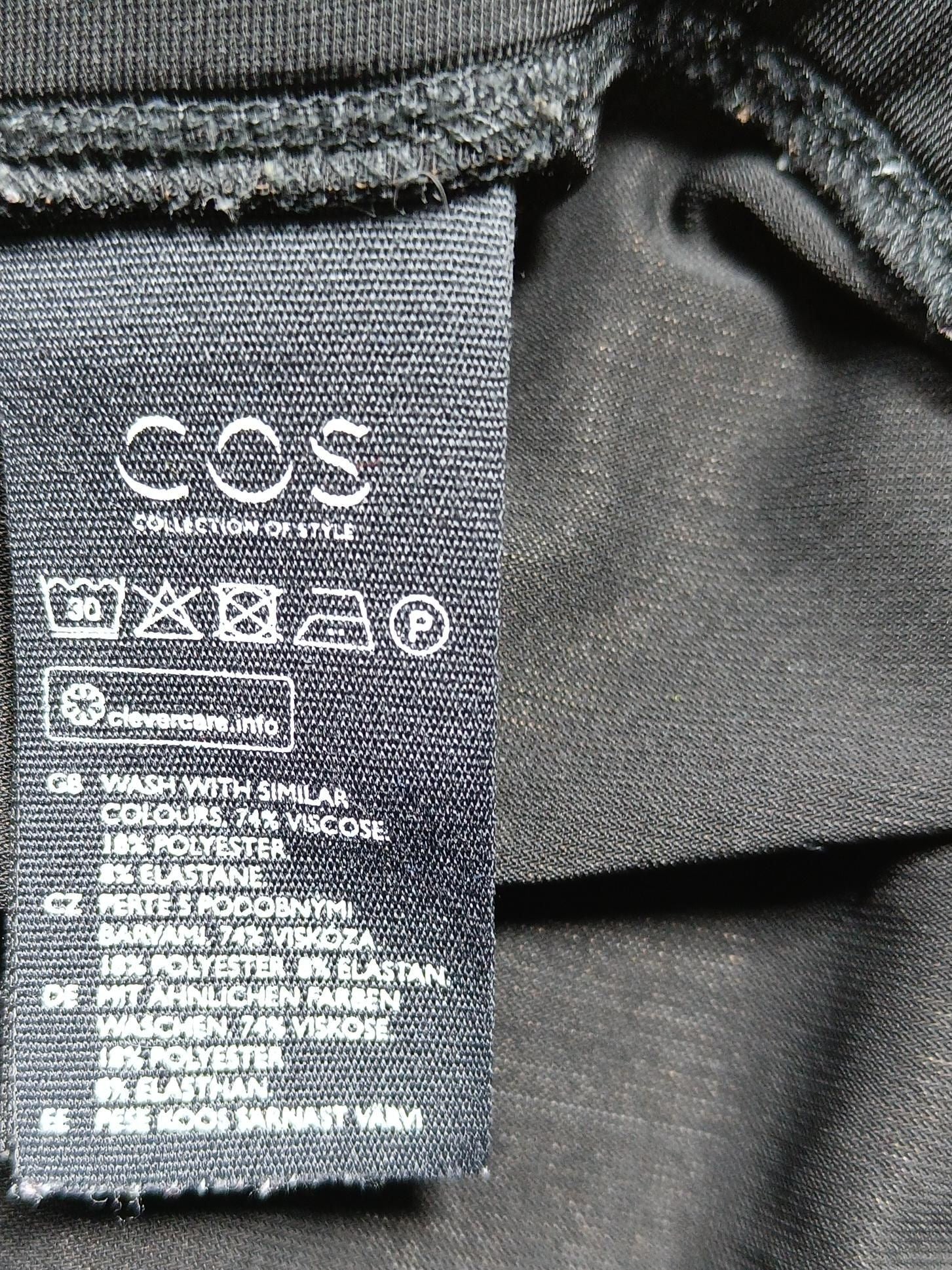 COS Women's Trousers UK 20 Black Viscose with Polyester, Elastane Sweatpants - Image 6