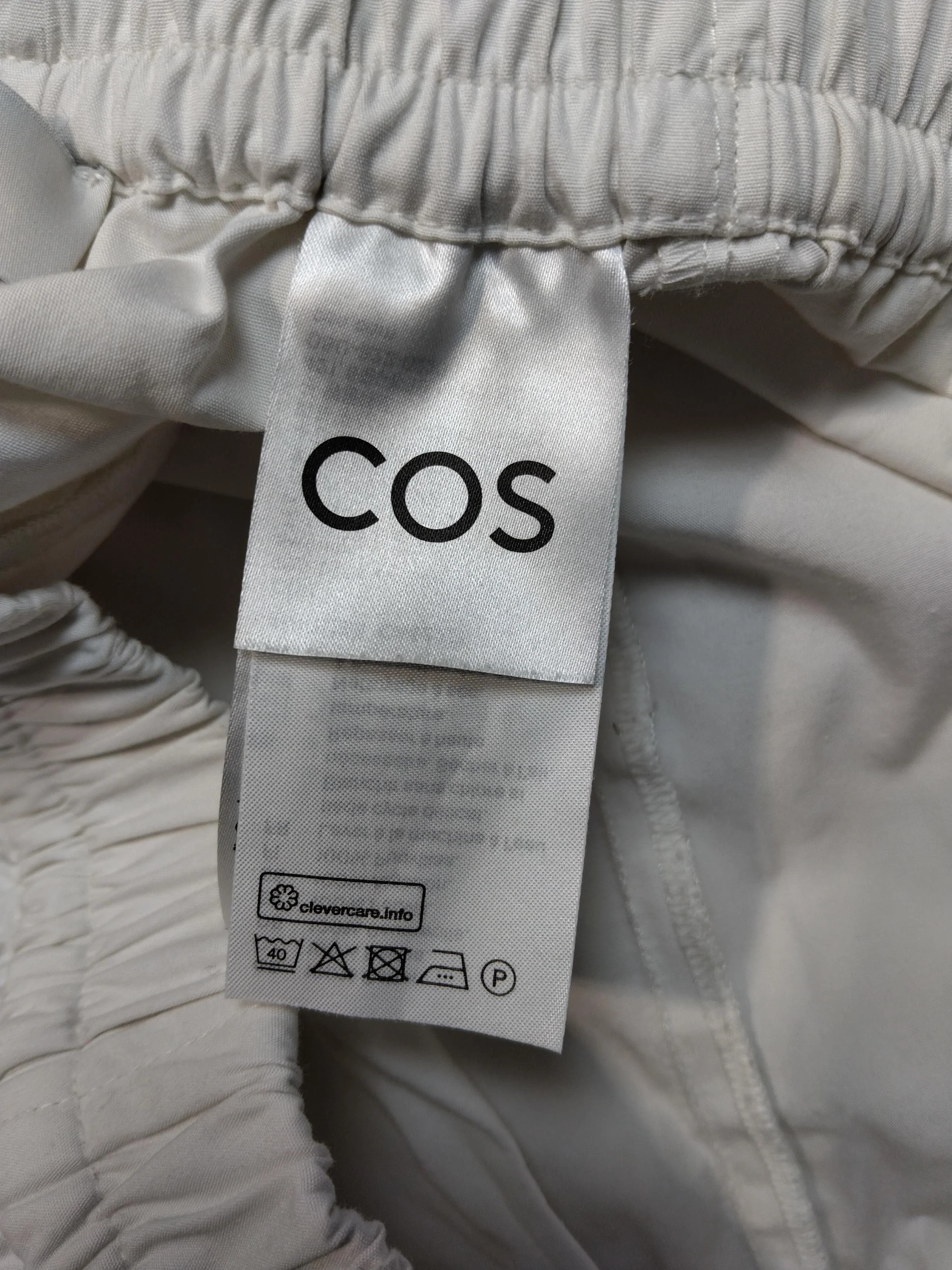 COS Women's Trousers UK 6 White 100% Other Wide-Leg Cropped - Image 7