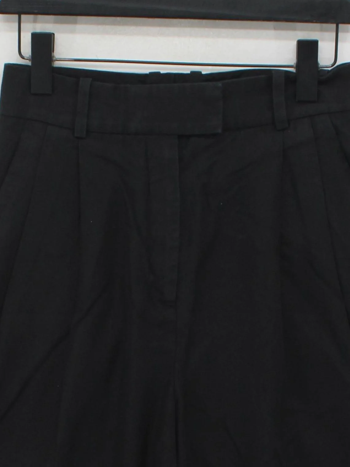 COS Women's Trousers UK 8 Black Cotton with Lyocell Modal Tapered Cropped - Image 3