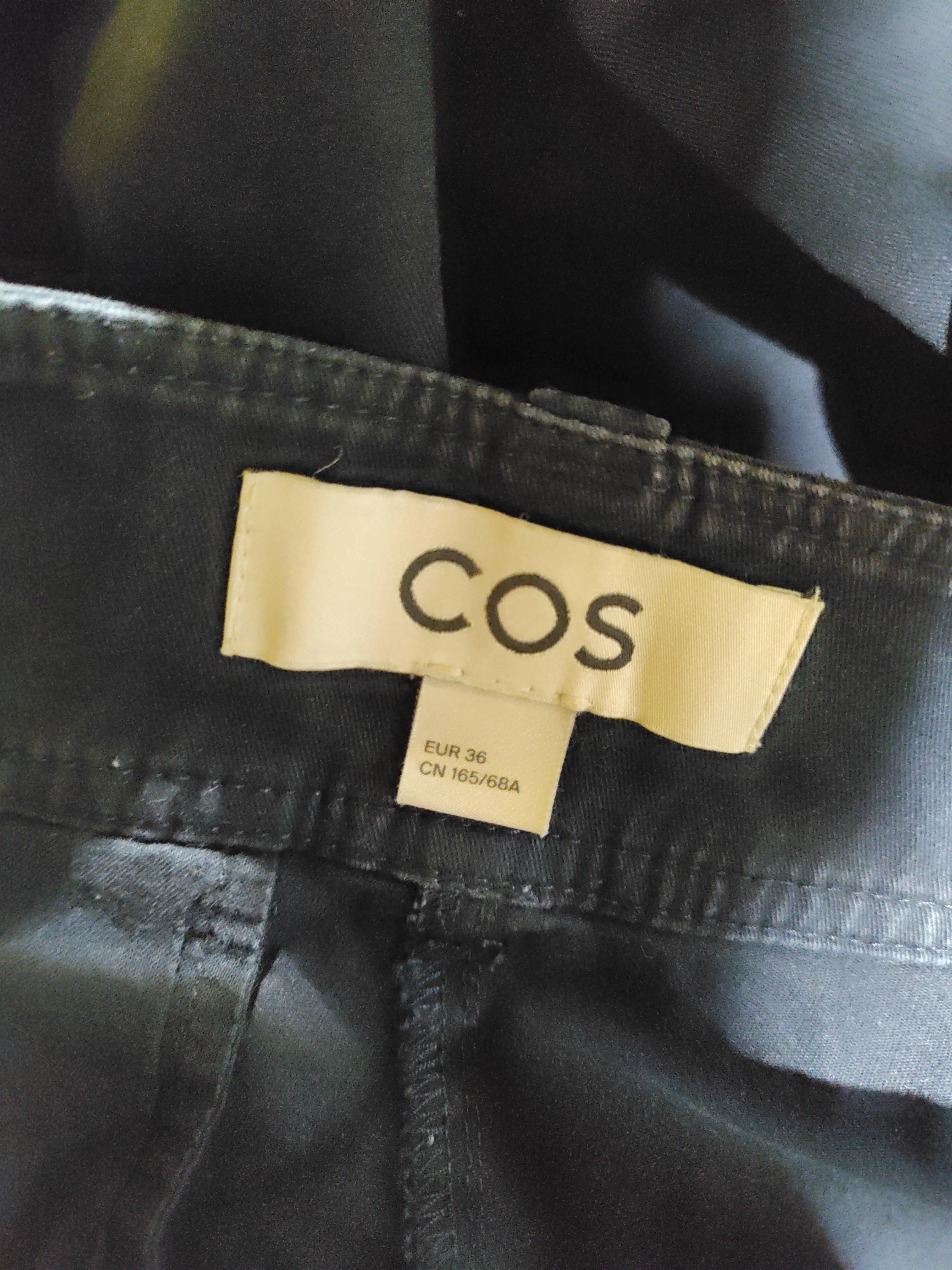 COS Women's Trousers UK 8 Blue 100% Other Wide-Leg Chino - Image 5