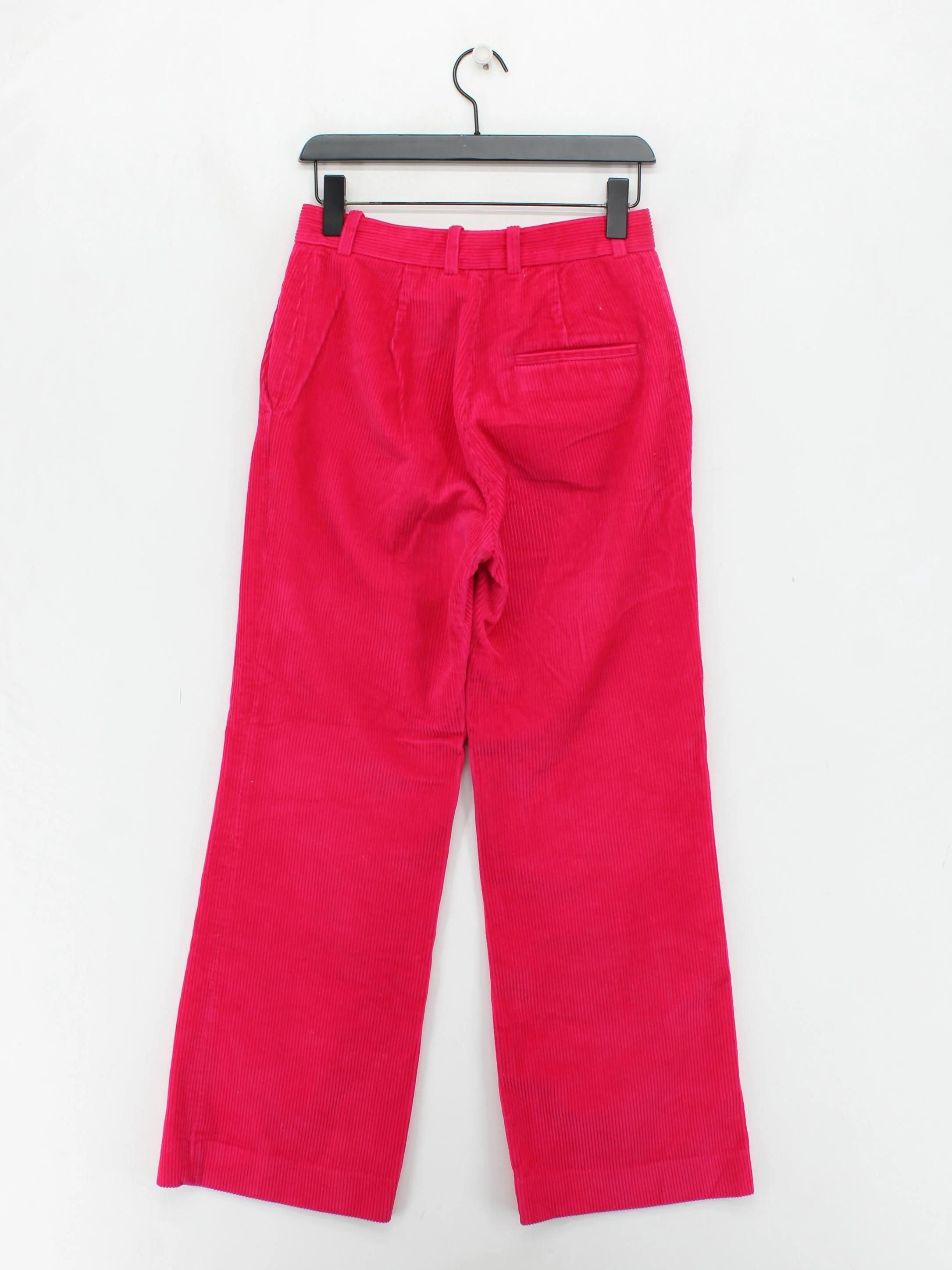 COS Women's Trousers XXS Pink 100% Cotton Wide-Leg Chino - Image 2