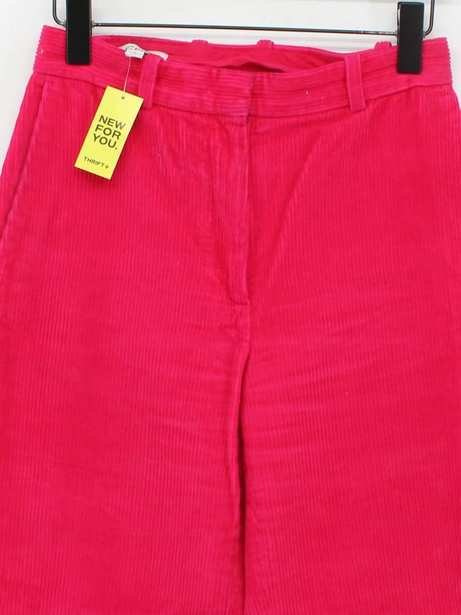 COS Women's Trousers XXS Pink 100% Cotton Wide-Leg Chino - Image 3