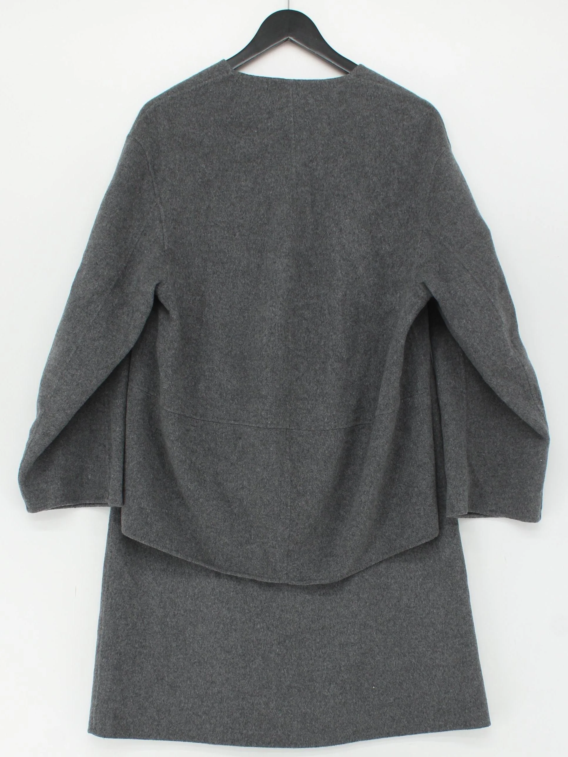 COS Women's Two Piece Suit UK 8 Grey Wool with Lyocell Modal Skirt Suit - Image 2