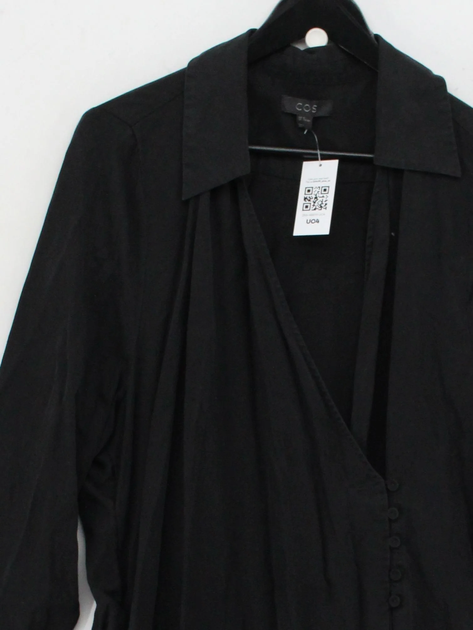 COS Wrap Midi Dress in Black - Image 3