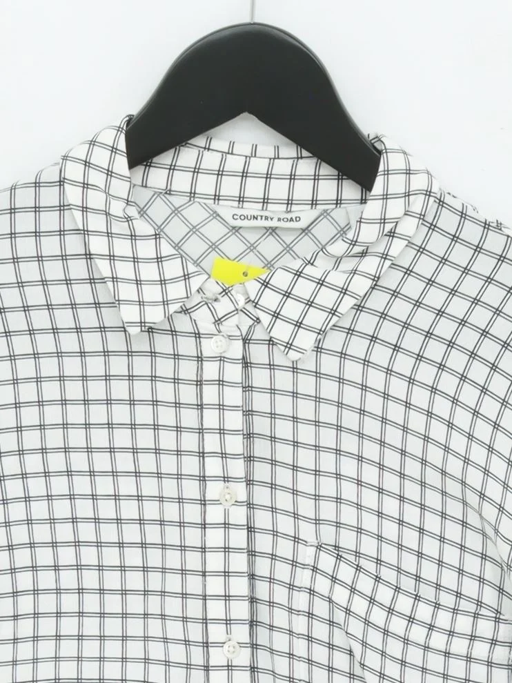 Country Road Women's Shirt M White 100% Viscose Basic - Image 3