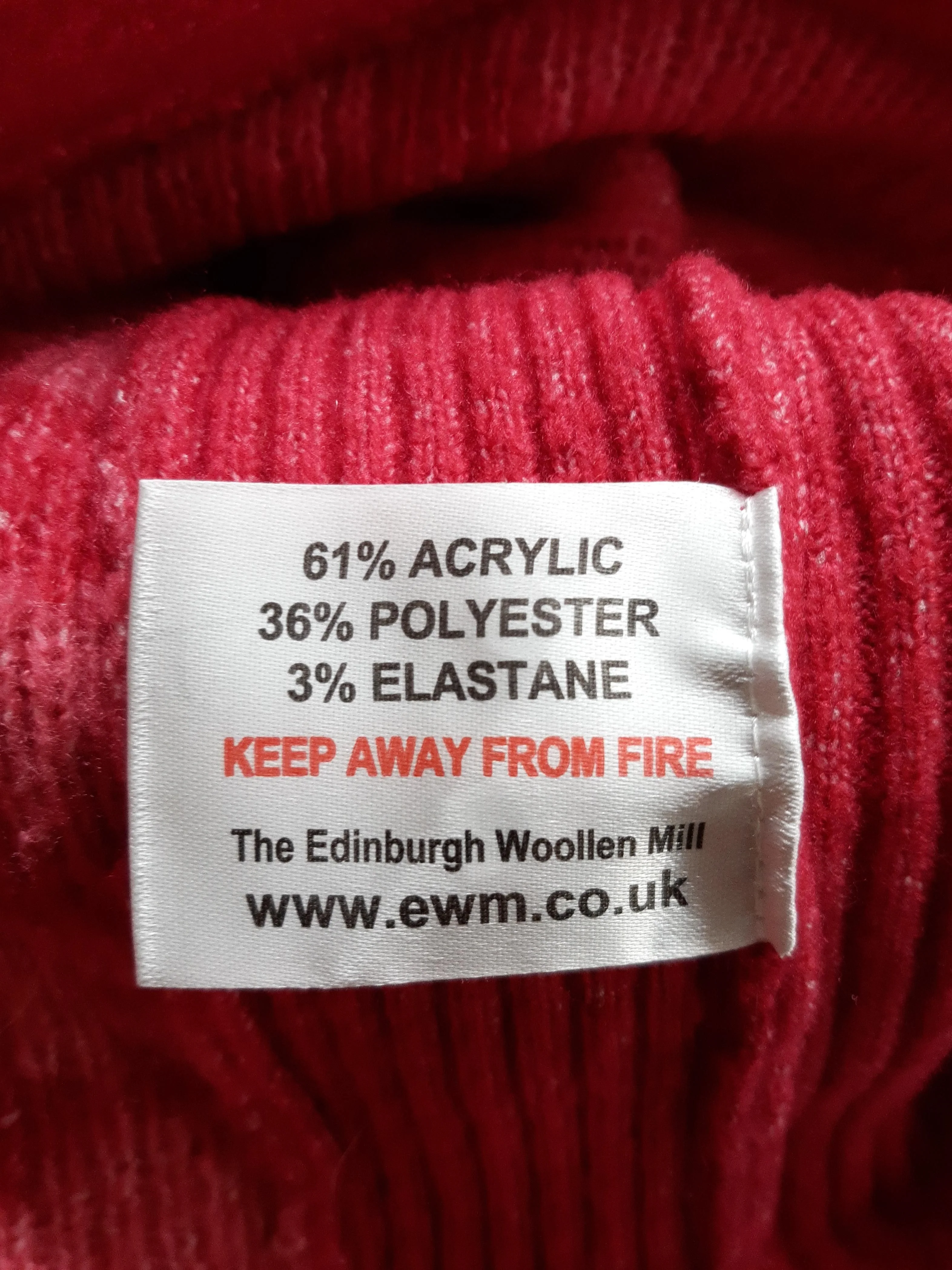 Country Rose Women's Jumper M Red Acrylic with Polyester, Elastane Pullover - Image 7