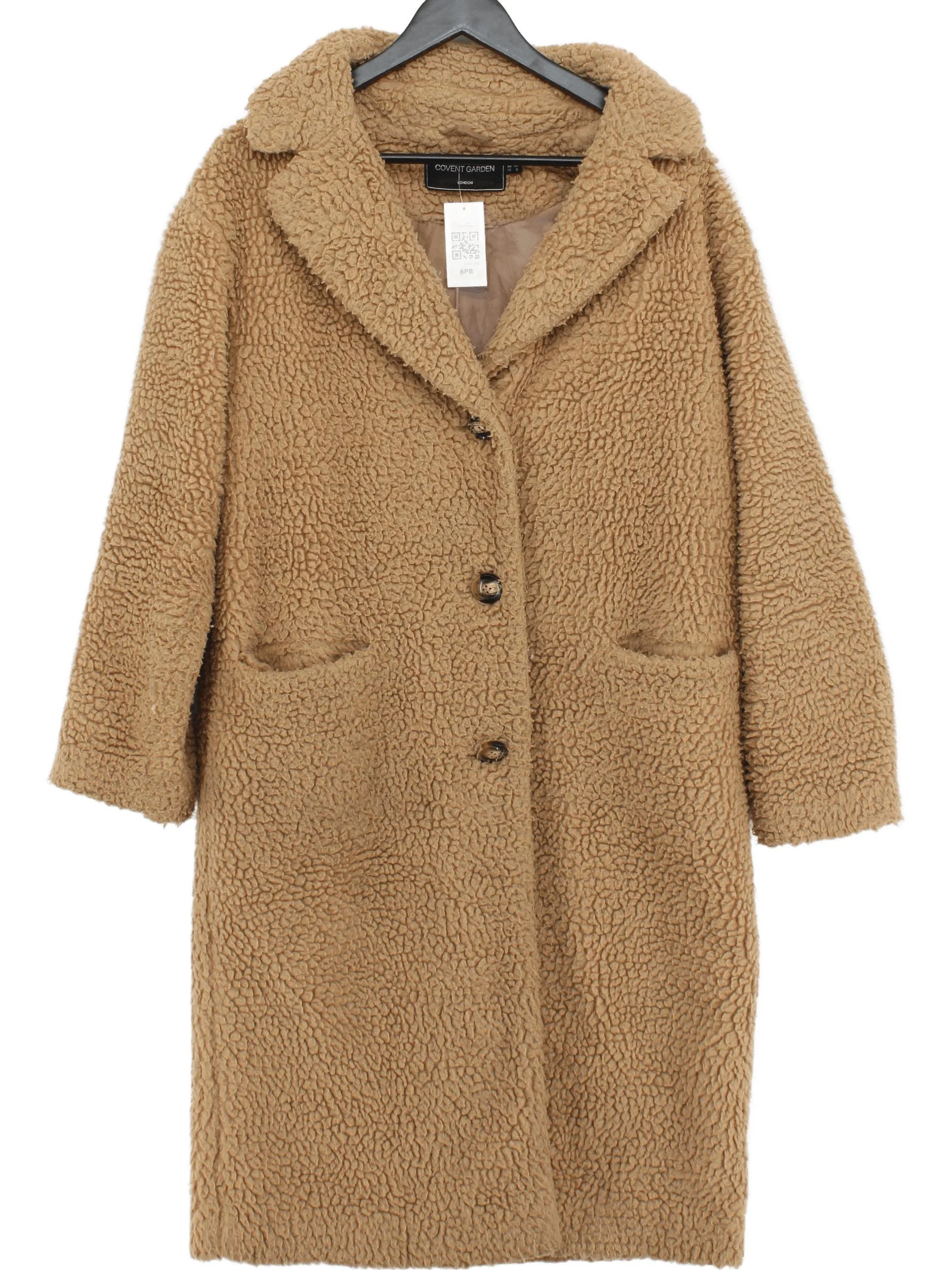 Covent Garden Women's Coat M Tan 100% Polyester Overcoat
