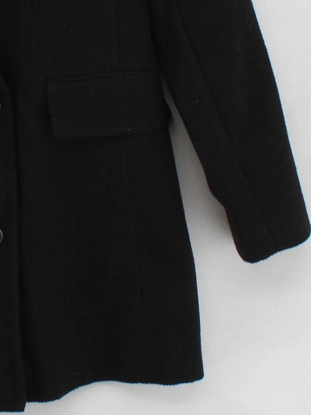 Covent Garden Women's Coat UK 12 Black Polyester with Viscose, Elastane Pea Coat - Image 4