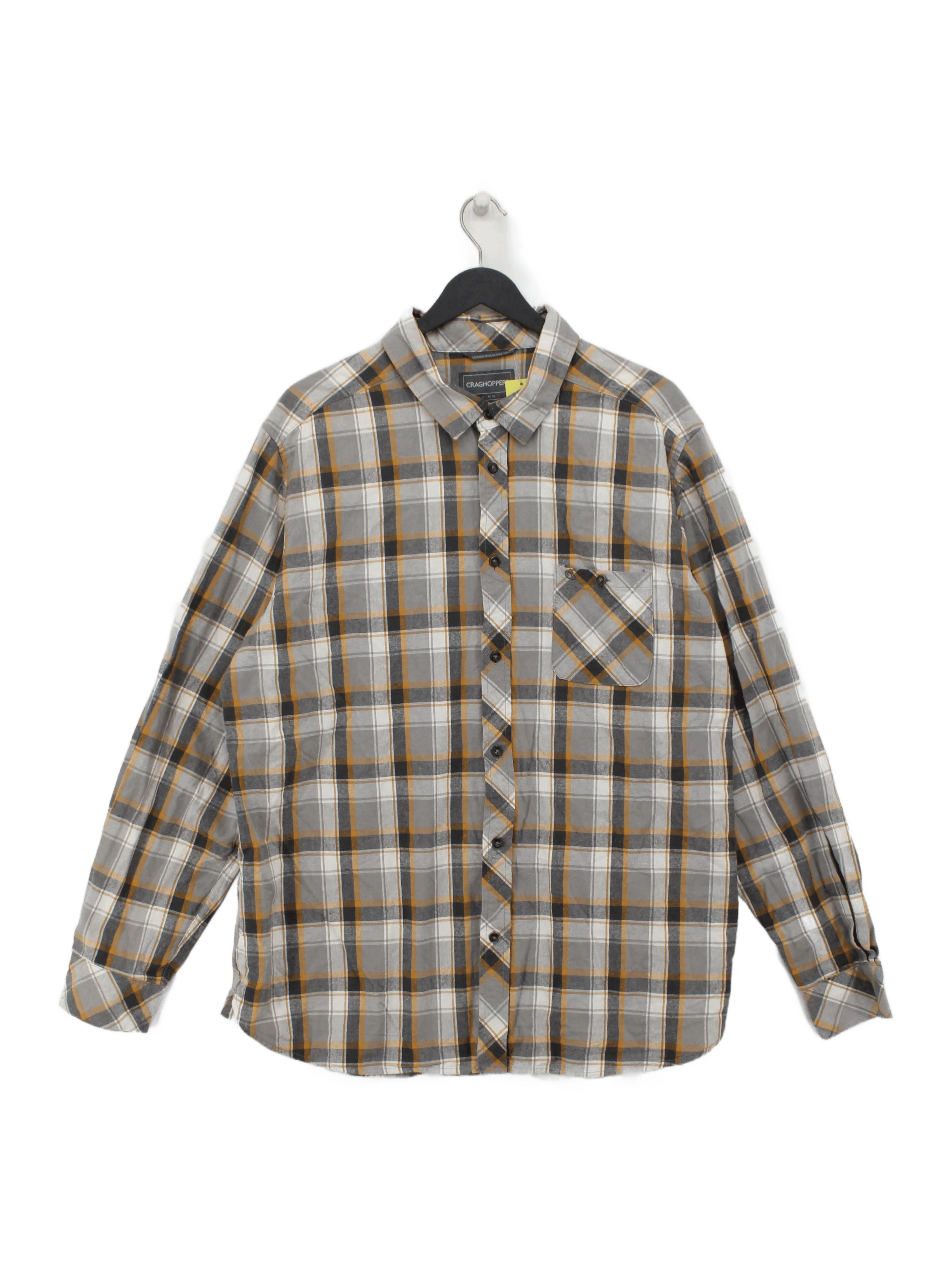 Craghoppers Men's Shirt XL Multi Checkered 100% Cotton Basic