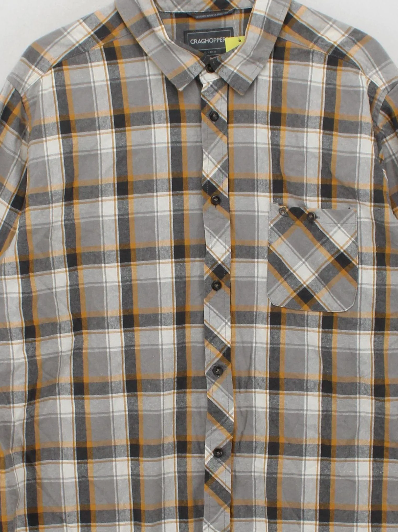 Craghoppers Men's Shirt XL Multi Checkered 100% Cotton Basic - Image 3