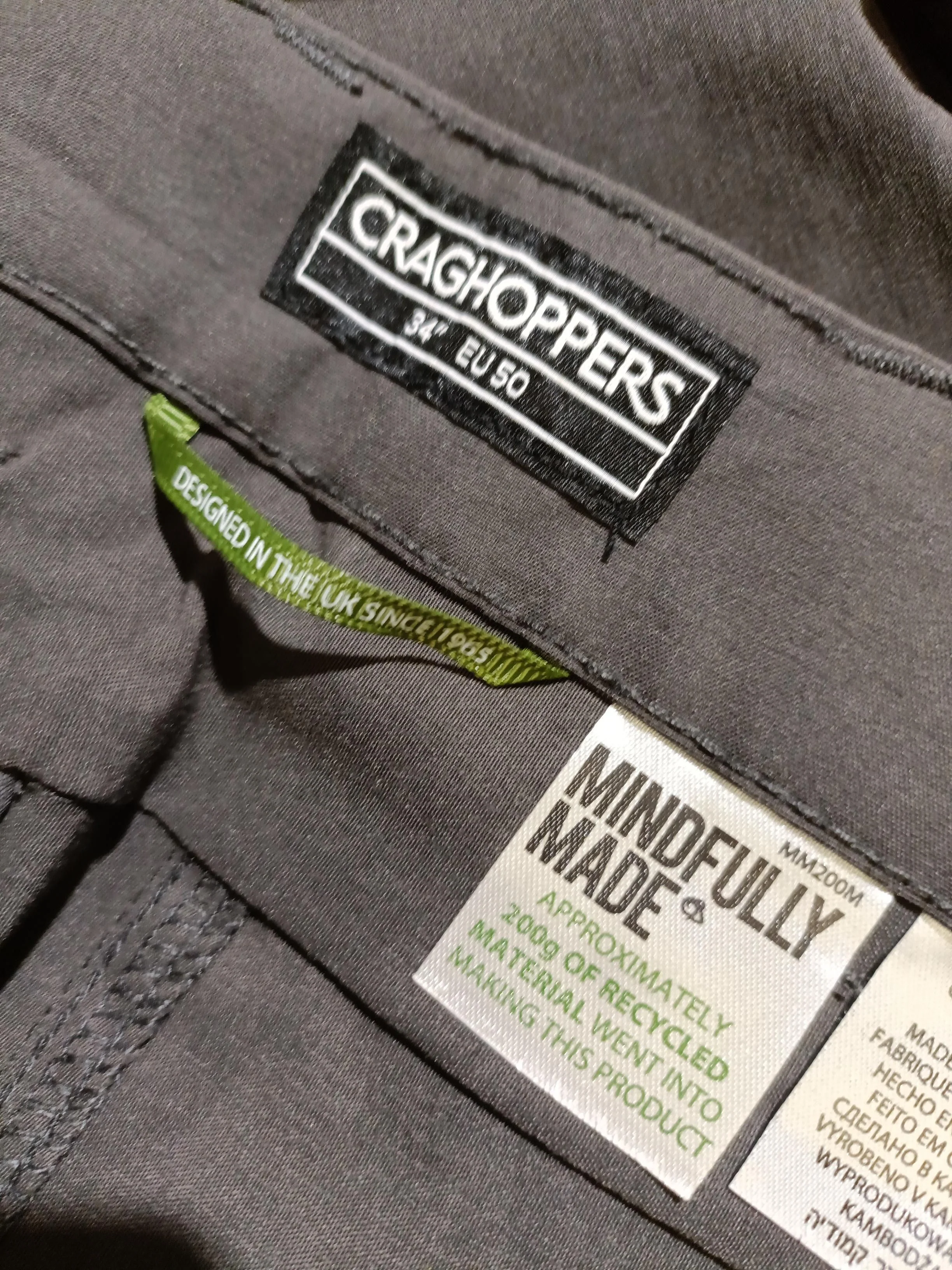 Craghoppers Men's Shorts W 34 in Grey Polyamide with Elastane Chino - Image 5