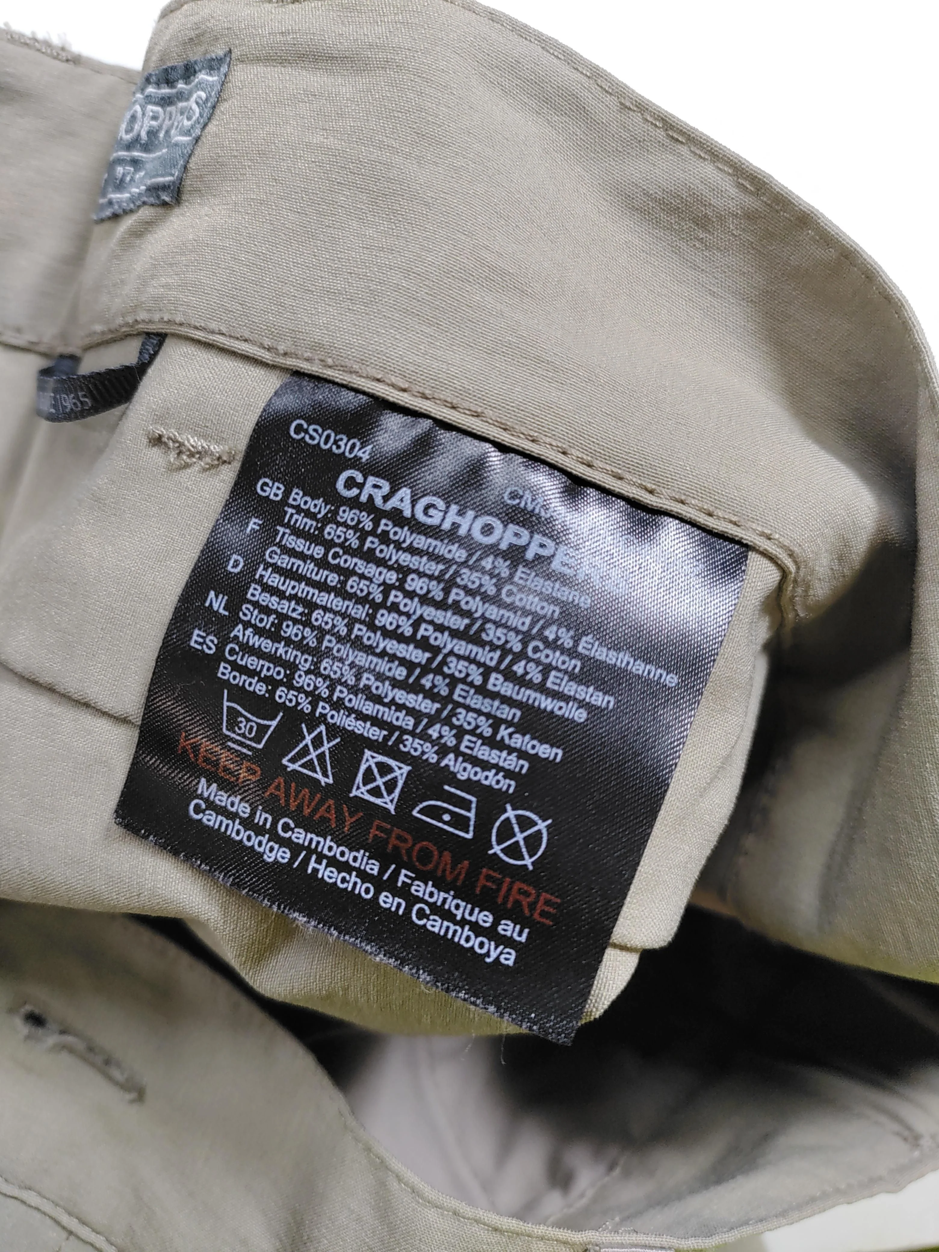 Craghoppers Men's Shorts W 38 in Tan Polyamide with Elastane Chino - Image 6