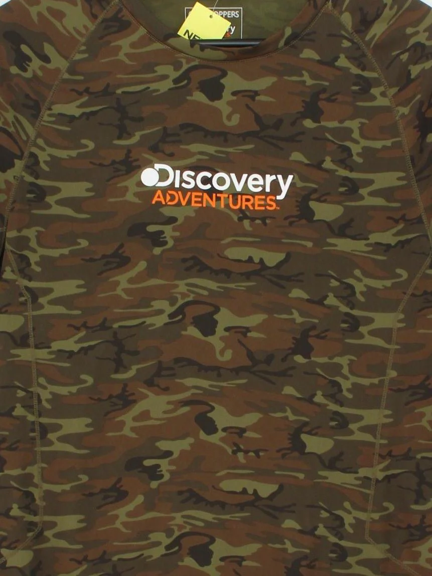 Craghoppers Men's T-Shirt S Green Camo 100% Polyester Basic - Image 3