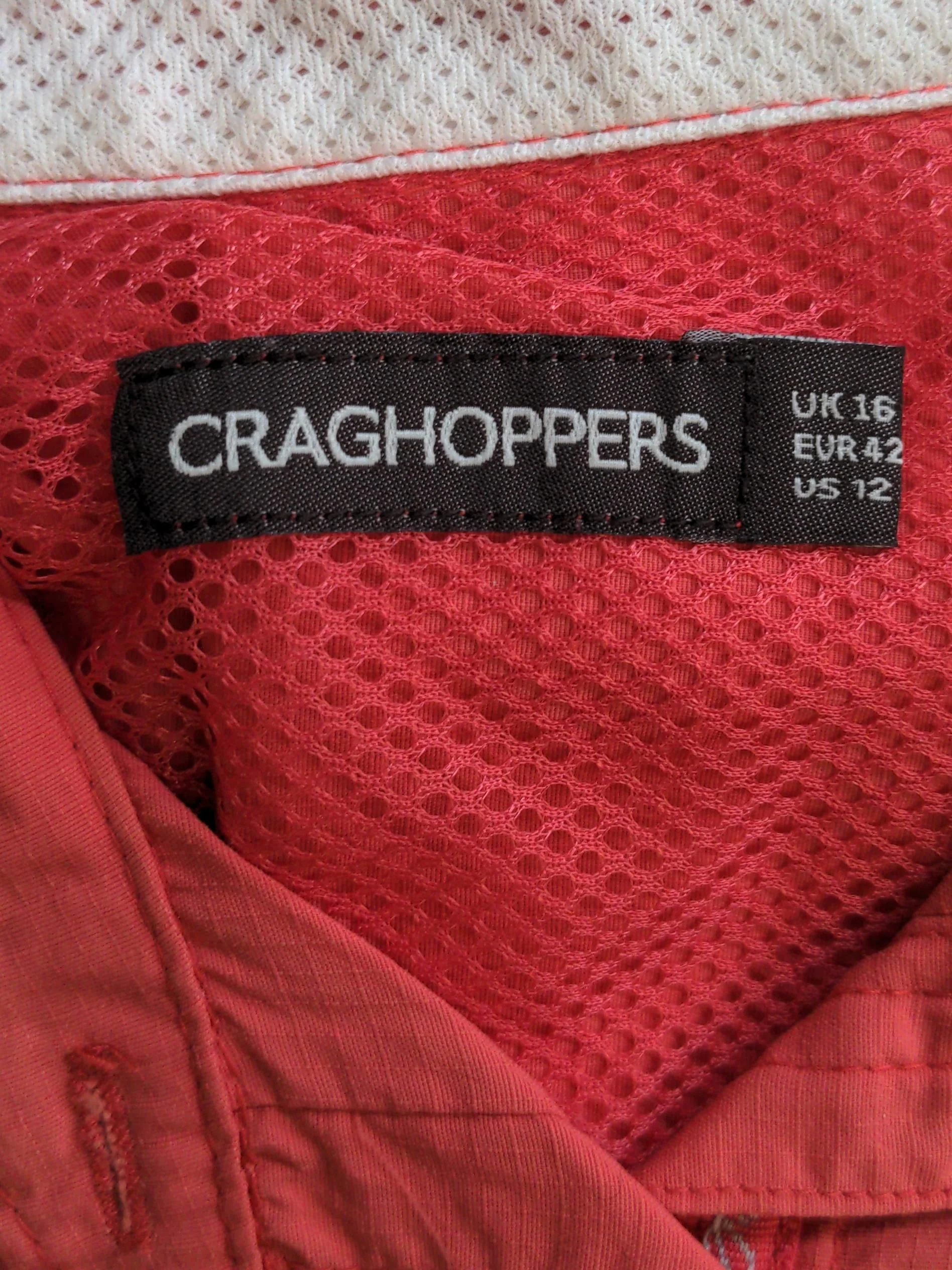 Craghoppers Women's Shirt UK 16 Red Polyamide with Polyester Basic - Image 5