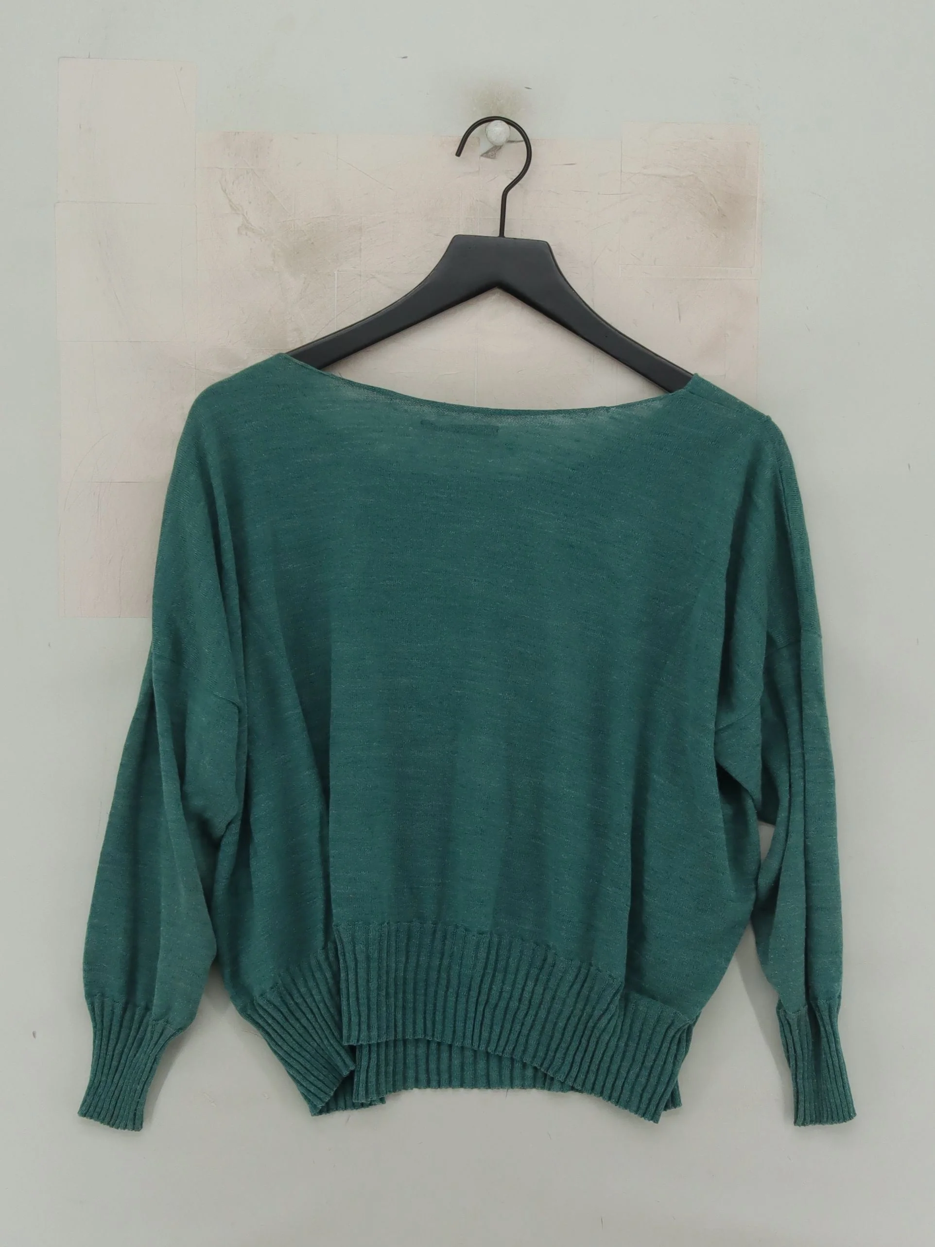 Crea Concept Women's Jumper UK 10 Green 100% Other Round Neck Pullover - Image 2
