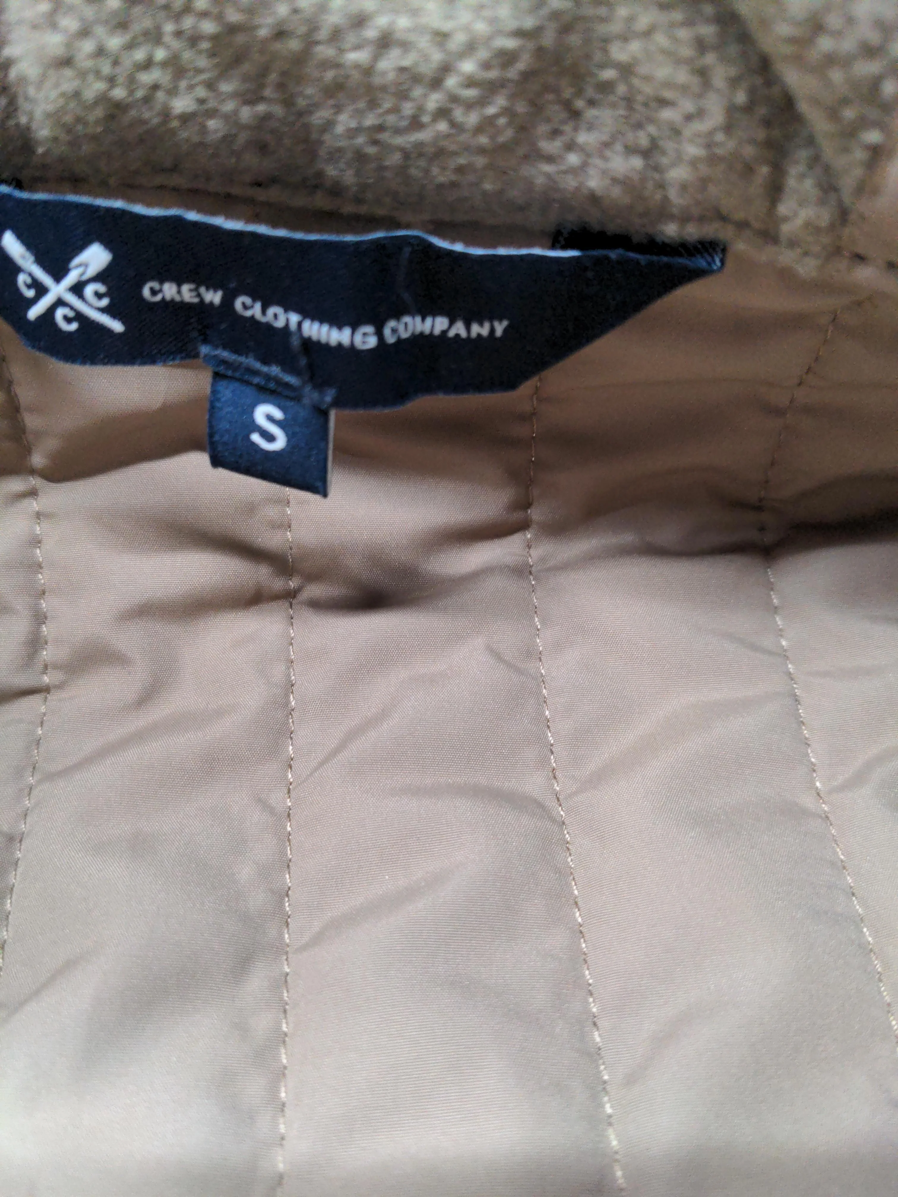 Crew Clothing Men's Coat S Tan 100% Polyester Overcoat - Image 5