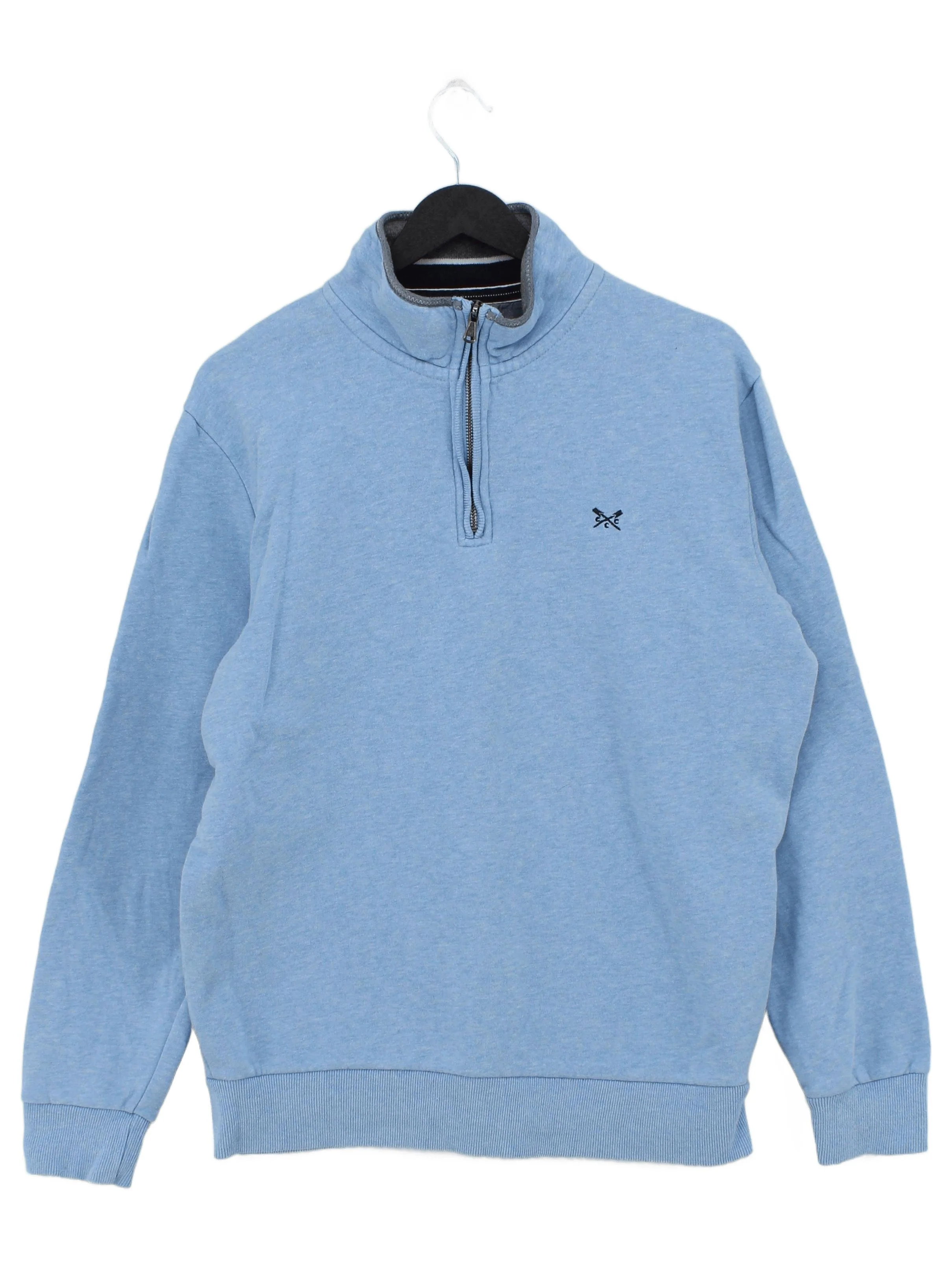 Crew Clothing Men's Hoodie M Blue 100% Cotton Pullover